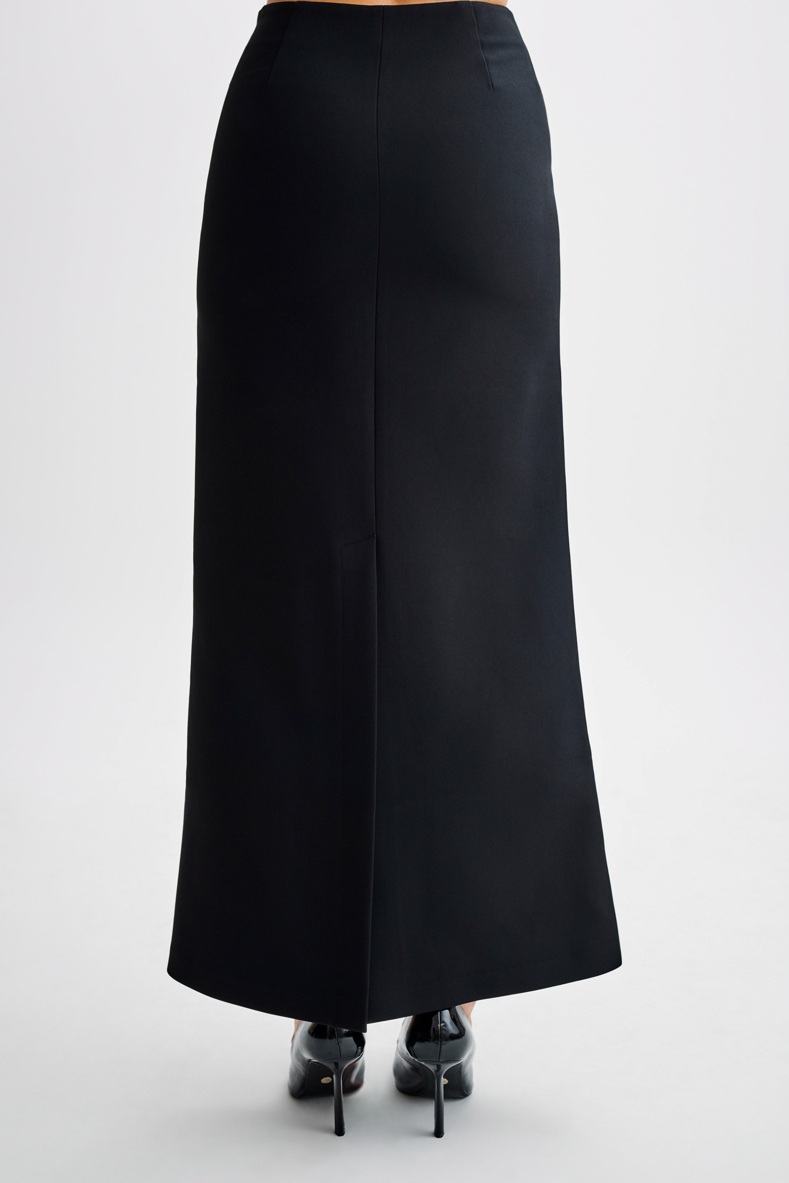 Micah Suiting Maxi Skirt - Black、mySite、solidvoid