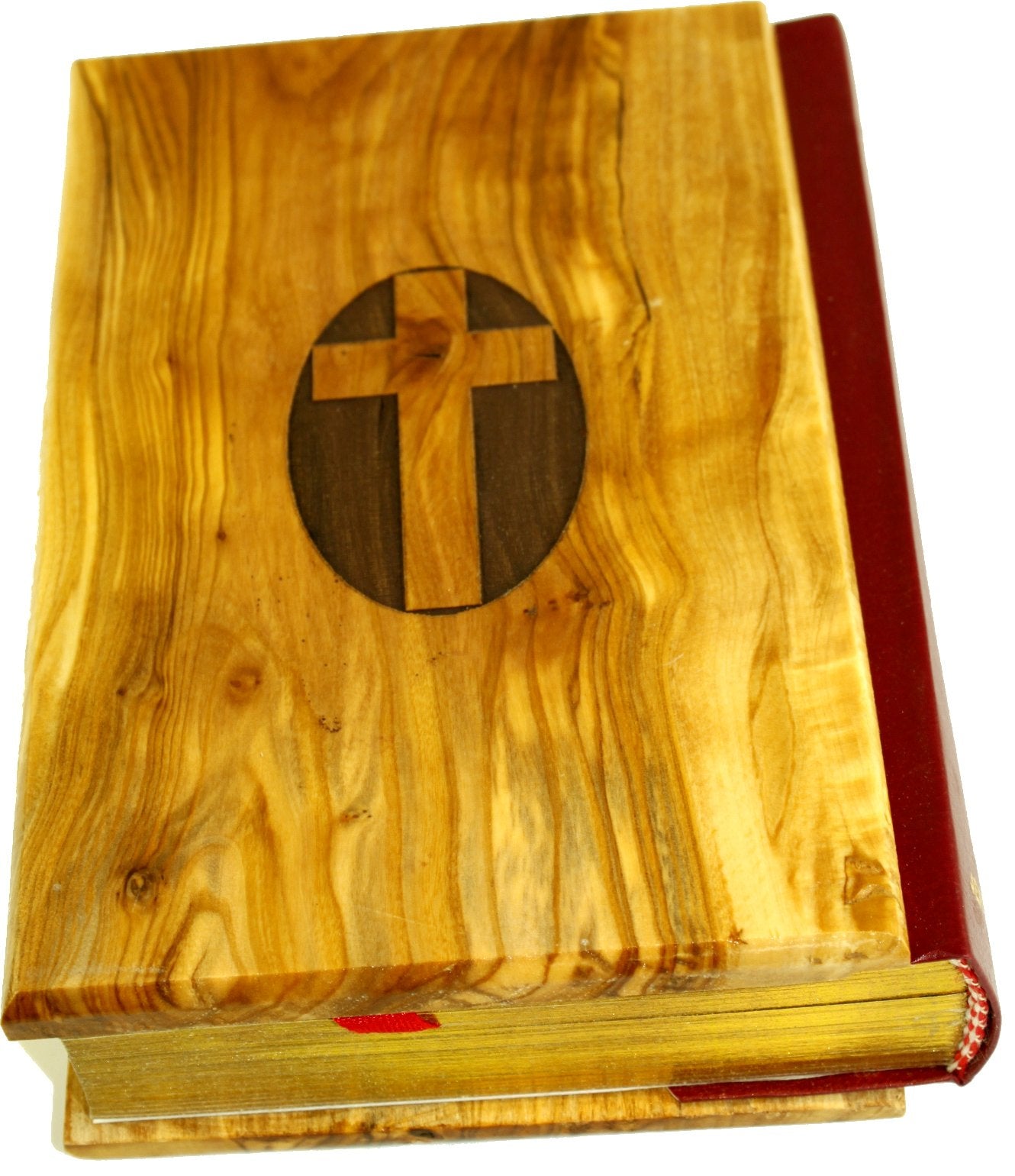 Holy Land Market Jerusalem Bible, Olive Wood Cover carved with the Last Supper/Crucifixion (English, 1094 pages)、mySite、topwebapps
