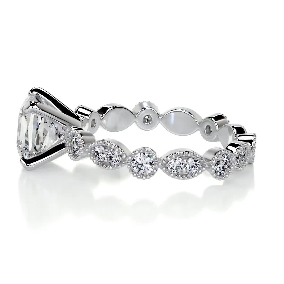 Amelia Diamond Engagement Ring -14K White Gold、mySite、hinf8tx79