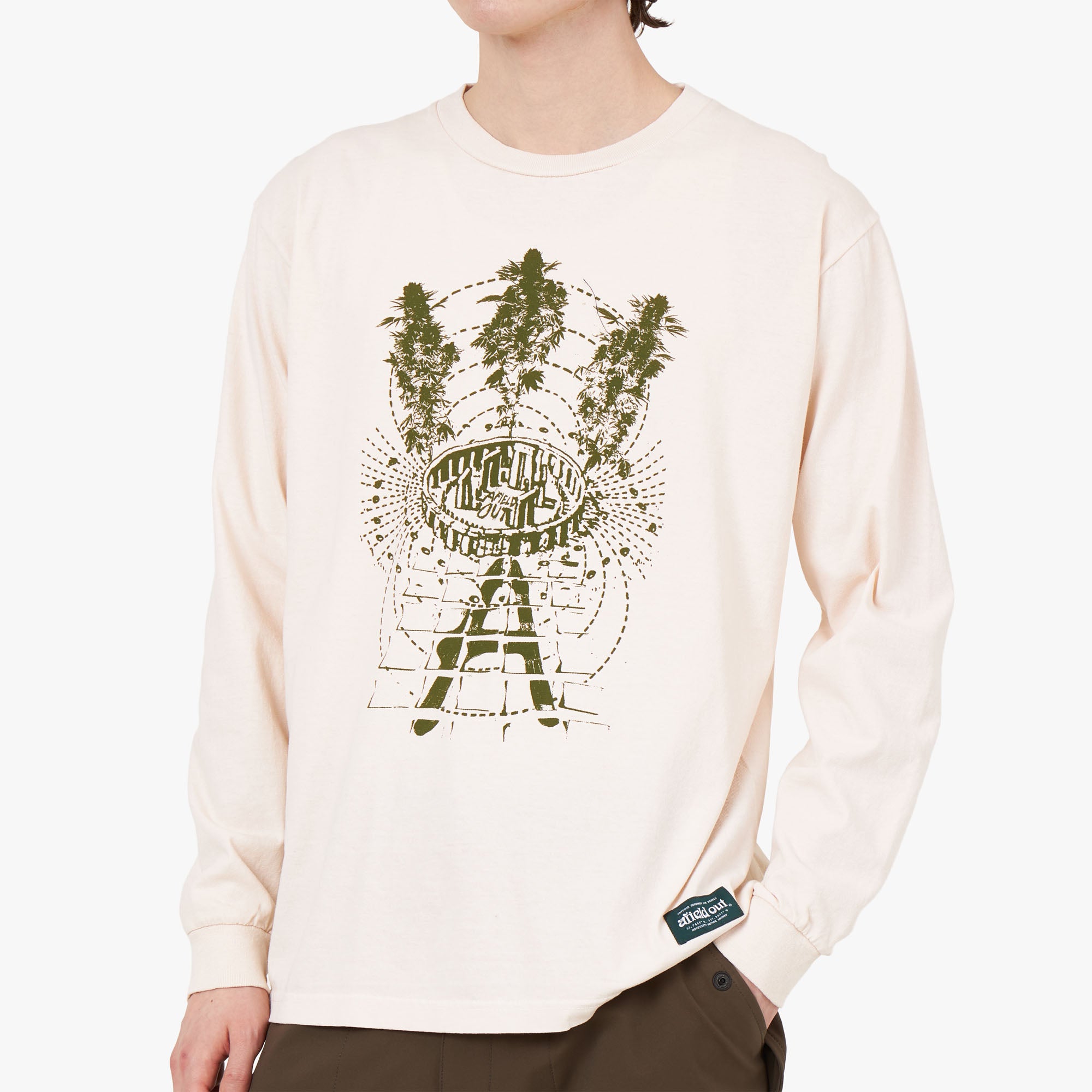 Afield Out STONE L/S T-Shirt Bone、mySite、merchandisen