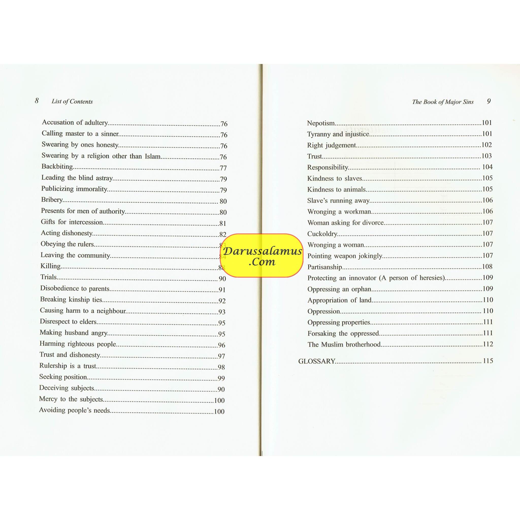 The Book of Major Sins By Imam Muhammad ibn Sulayman at-Tamimi、mySite、topwebapps