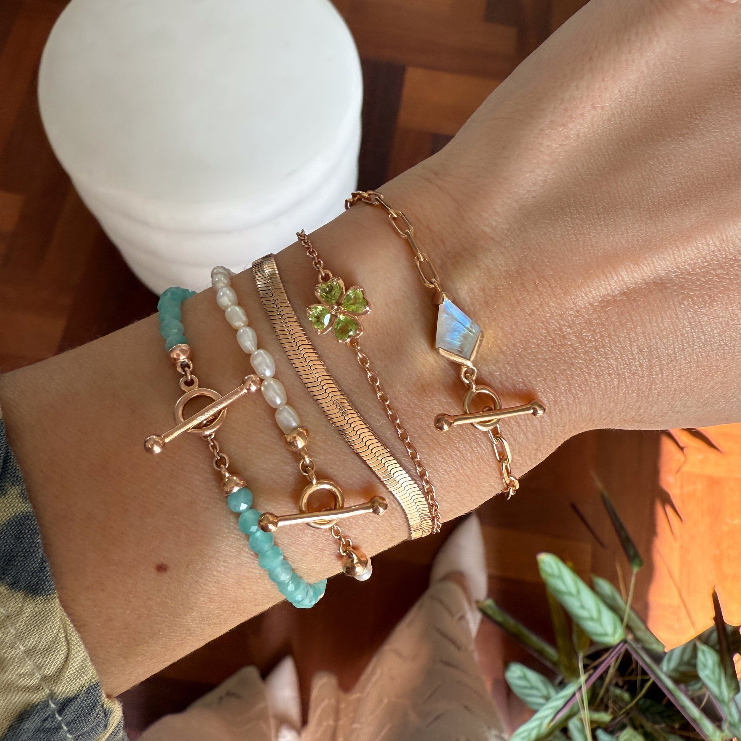 Rice Pearl T-Lock Bracelet - Raise Your Vibrations、mySite、hinf8tx79