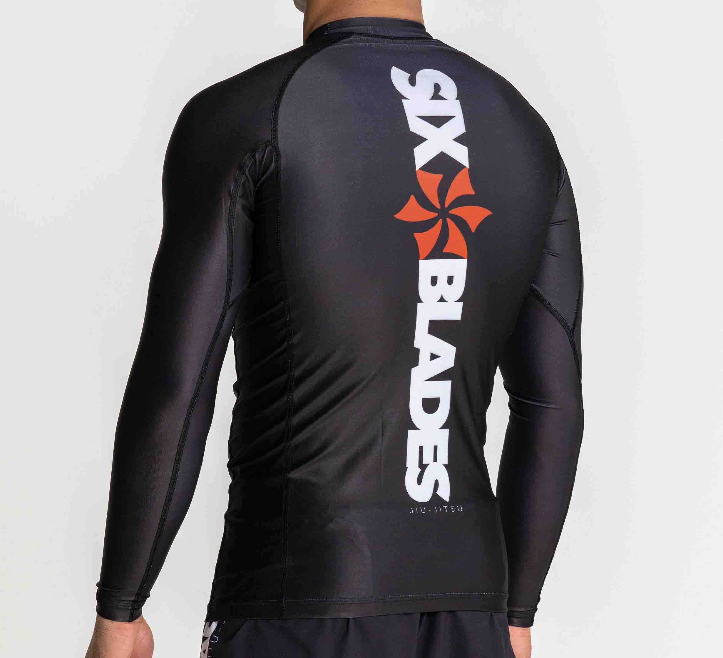 Six Blades Long Sleeve Rashguard Black、mySite、gigharbornorthrealestate