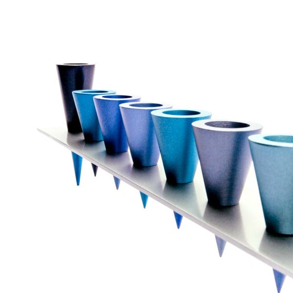 Cone Menorah by Yair Emanuel - Blue、mySite、topwebapps