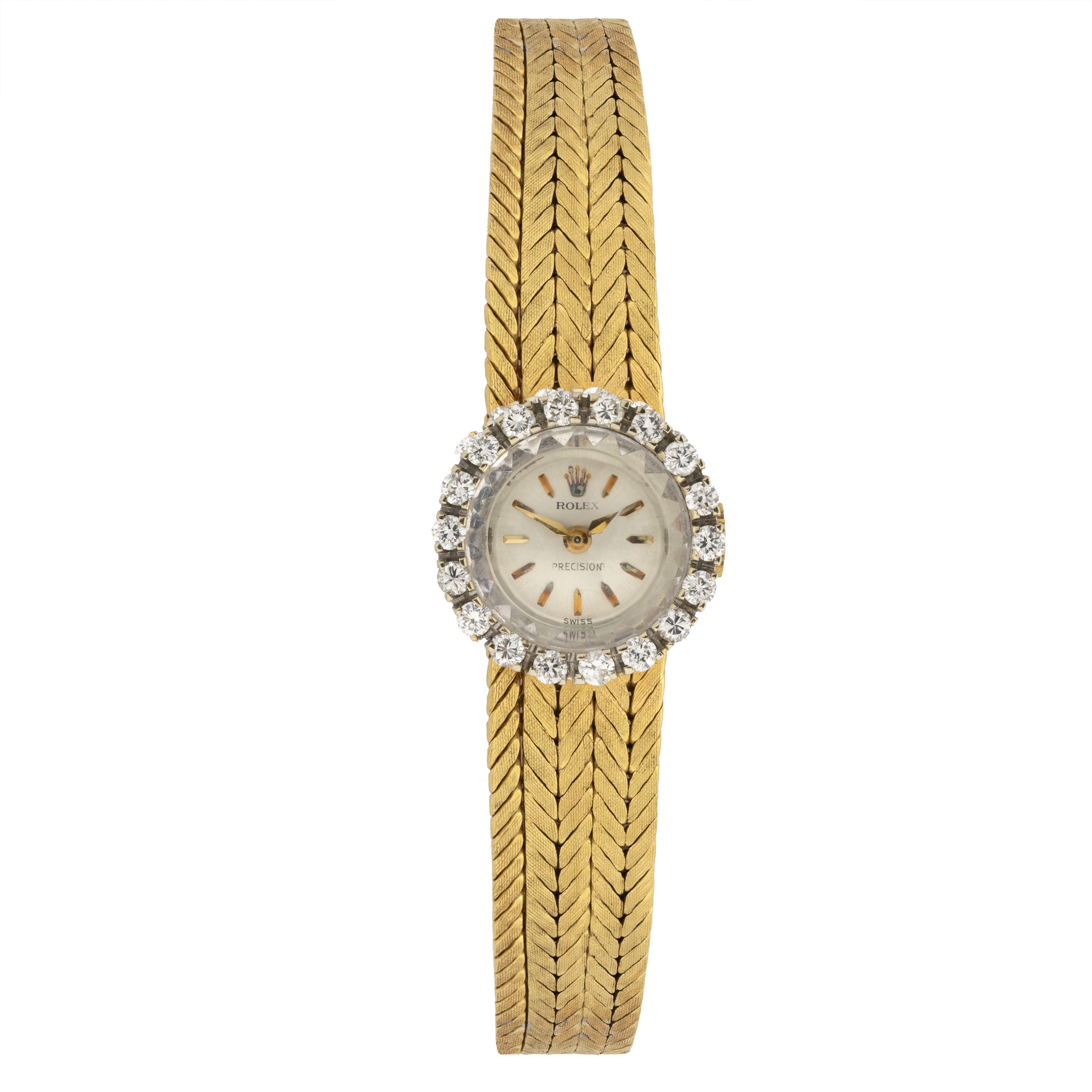 Vintage Rolex Precision Diamond Watch 18ct Gold、mySite、garminoutage.com