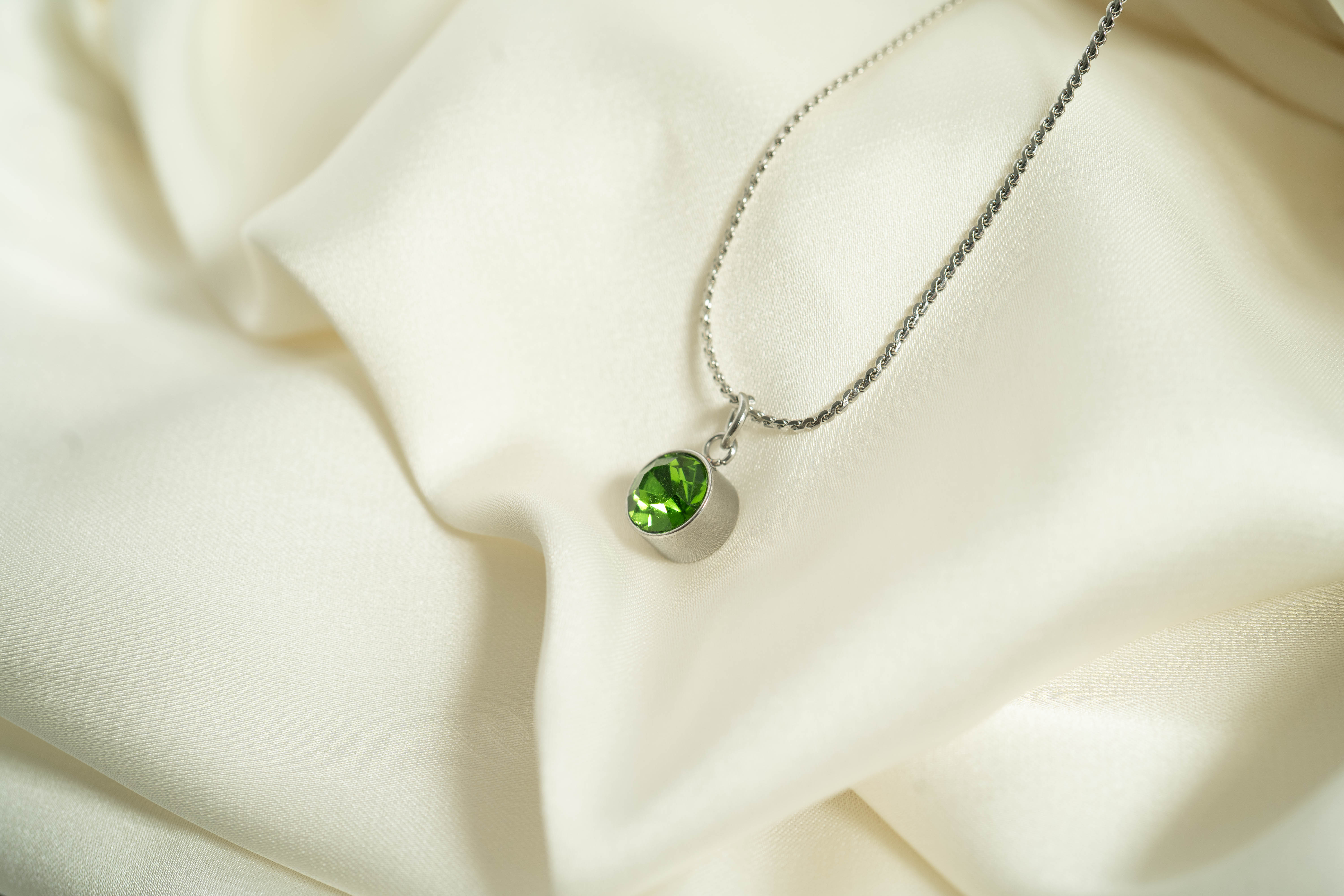 Stainless Steel Round Birthstone Charm 8mm / PDL0266、mySite、dreamappss