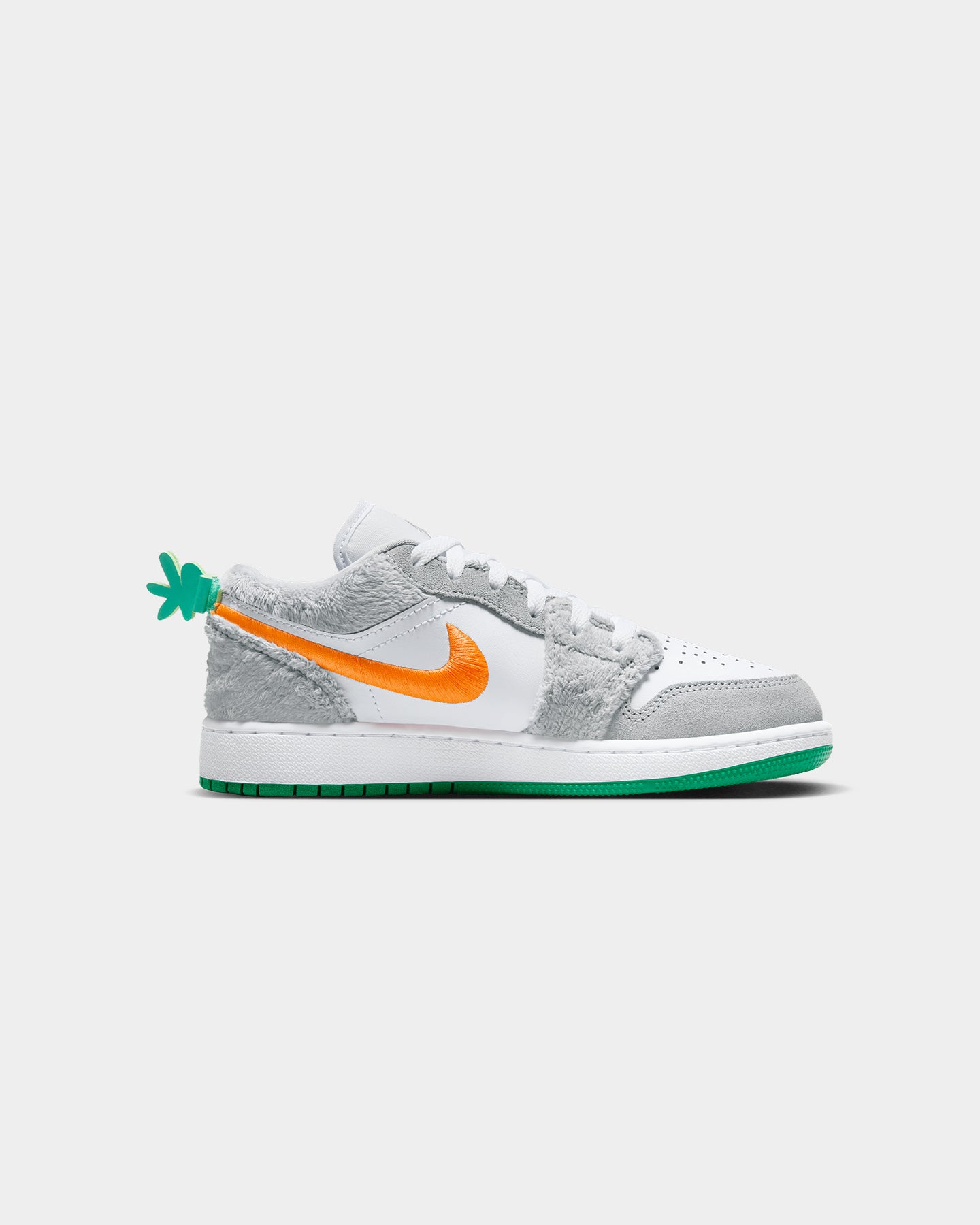 Jordan Kids' Air Jordan 1 Low SE (GS) Rabbit Light Smoke Grey/Total Orange/White/Stadium Green、mySite、zt4zffjzw