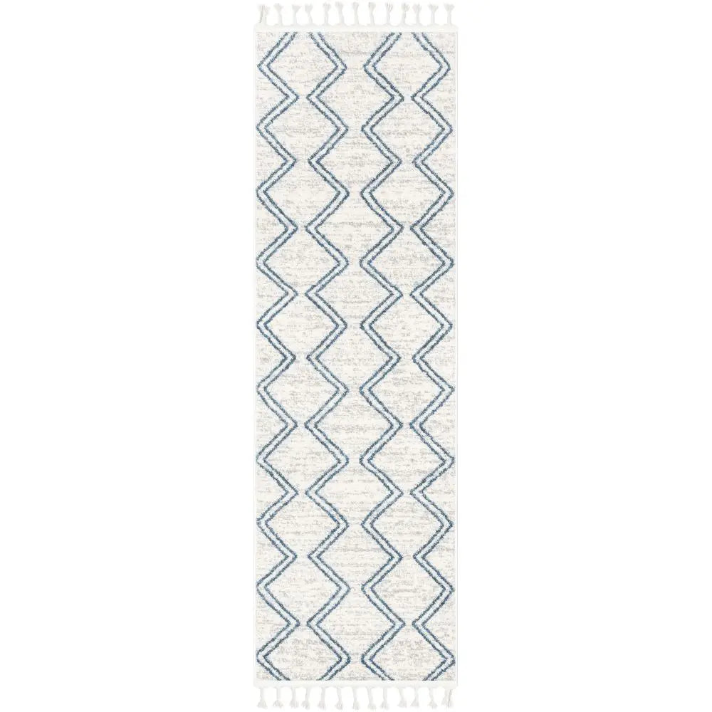 Reeve Modern Chevron Zig-Zag Blue Ivory Kids Rug、mySite、gigharbornorthrealestate