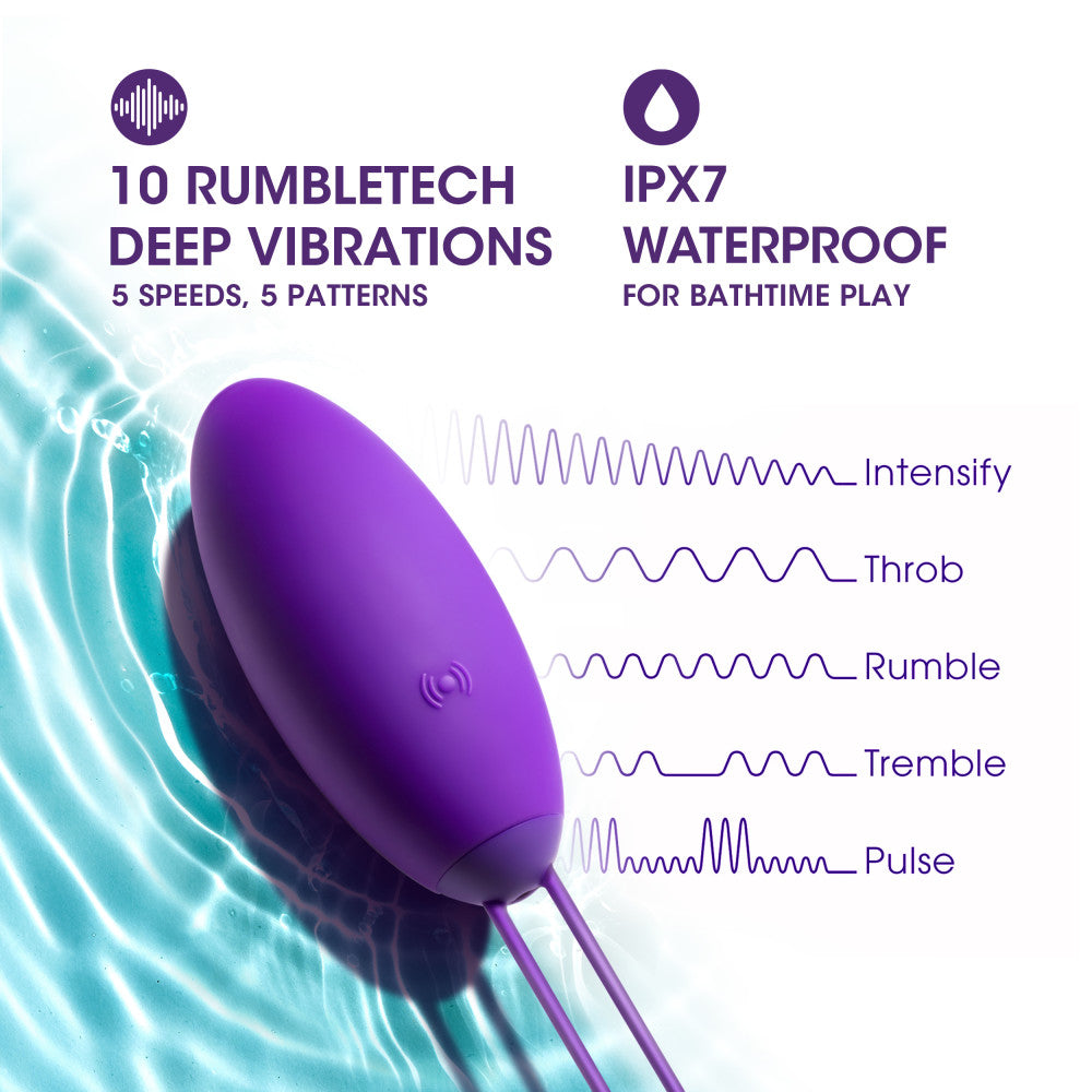 Wellness By Blush™ | Imara Vibrating Egg With Remote UltraSilk® Vibrator - Made with Puria® Silicone、mySite、bottomscart