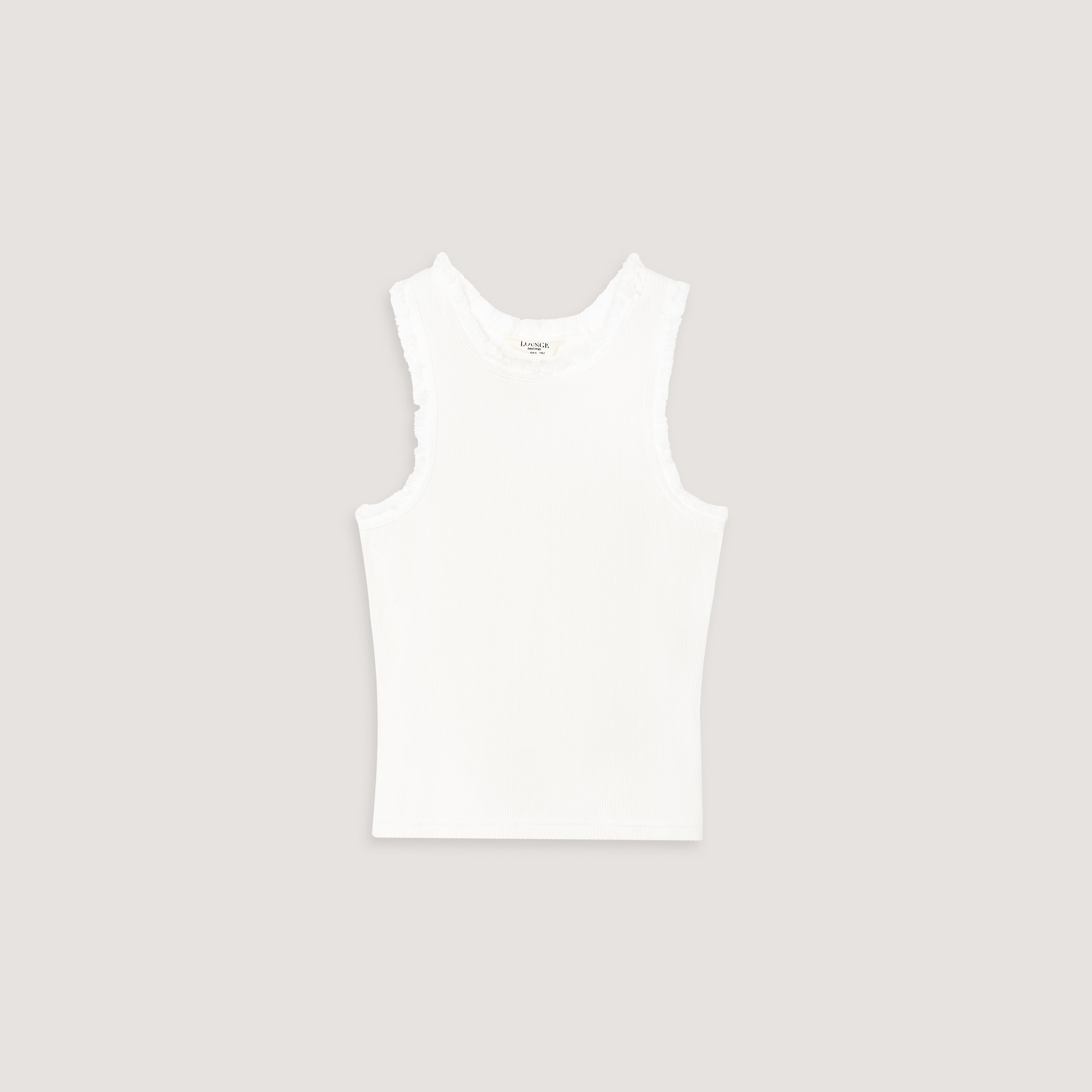 Fringed Tank Top - White、mySite、bengalsvssteelers