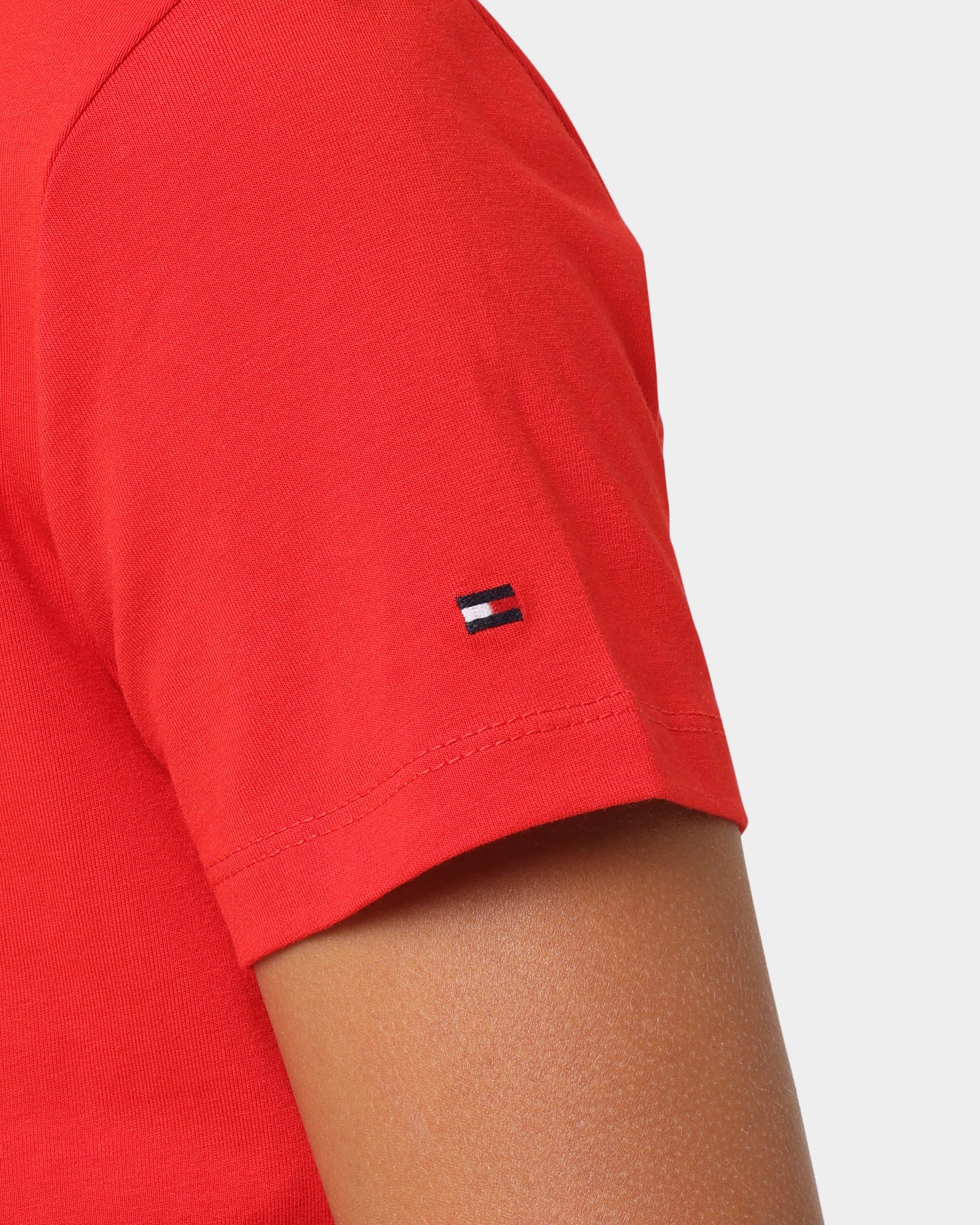 Tommy Hilfiger Kids' U Tommy Logo Short Sleeve T-Shirt Deep Crimson、mySite、zt4zffjzw