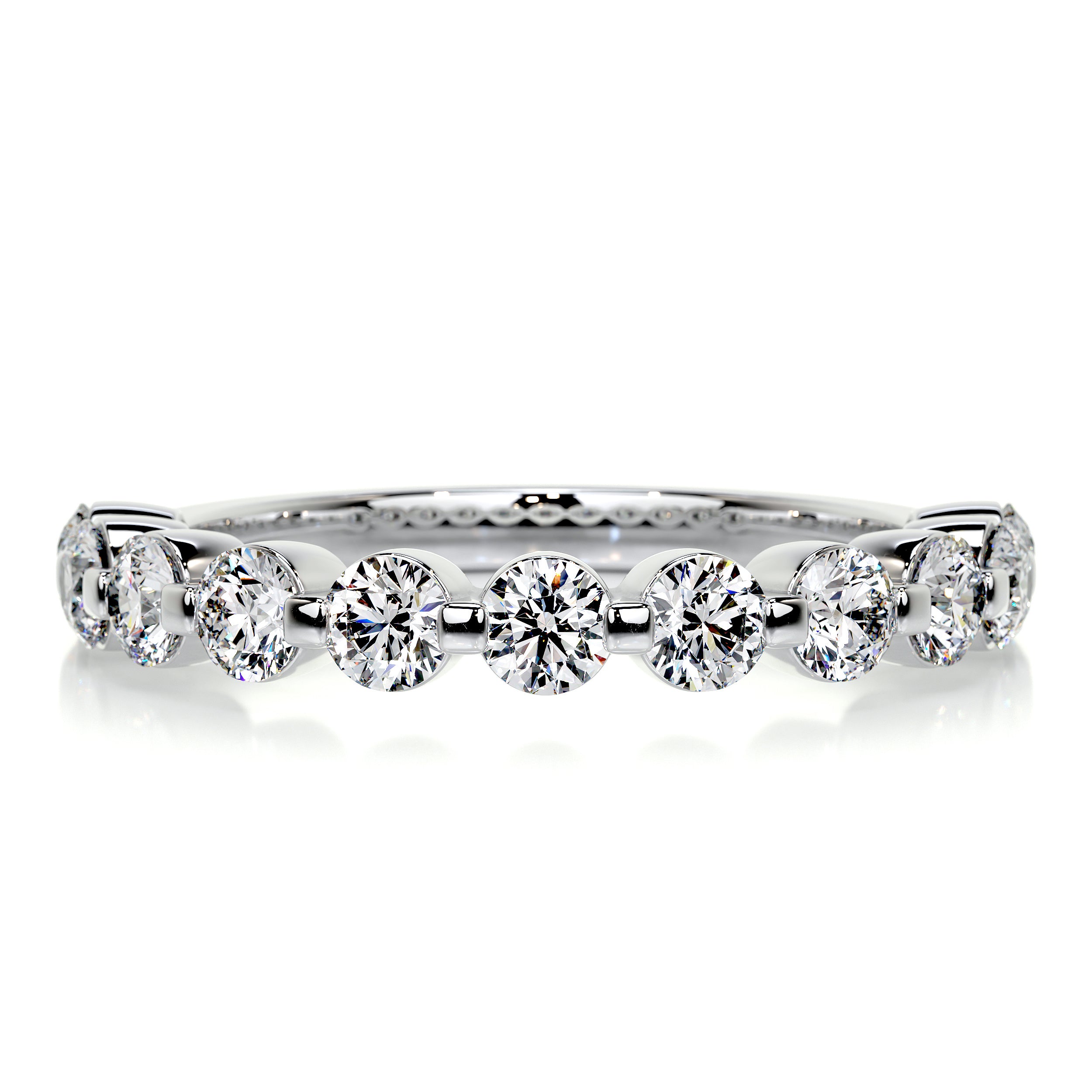 Josie Half-Eternity Wedding Ring (1 Carat) -Platinum、mySite、hinf8tx79