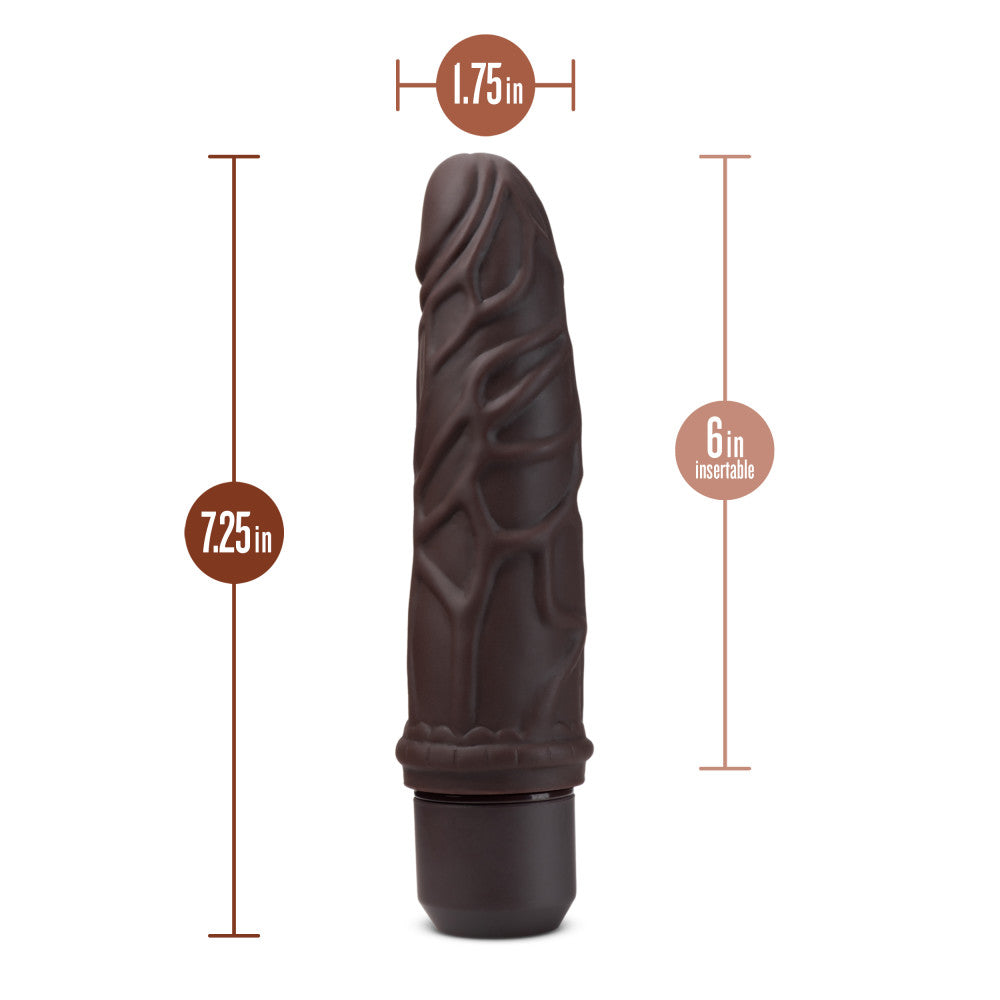 Dr. Skin Silicone By Blush® | Dr. Robert Brown 7.25-Inch Long Vibrating Dildo、mySite、bottomscart