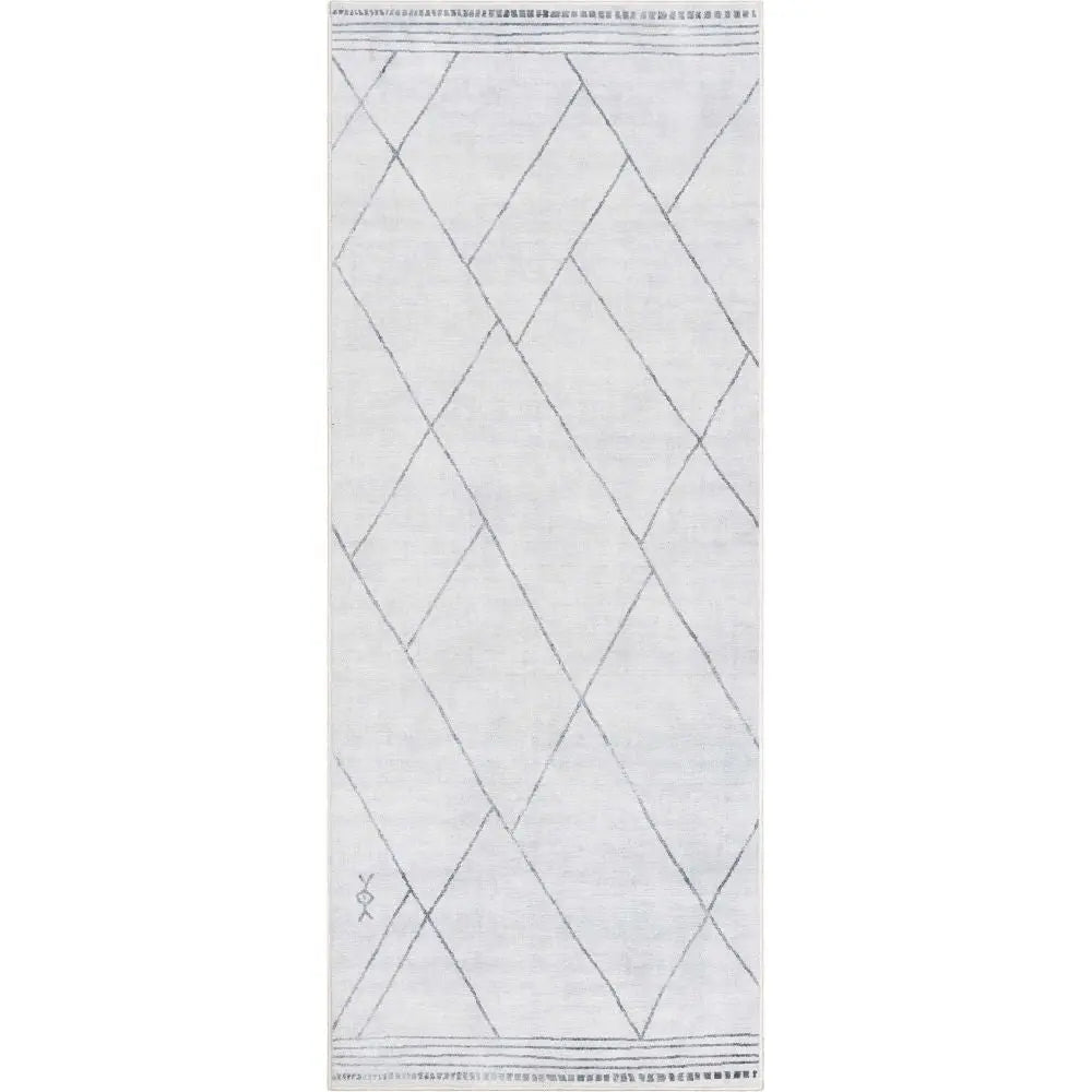 Bryn Moroccan Lattice Trellis Ivory Grey Area Flat-Weave Rug、mySite、gigharbornorthrealestate