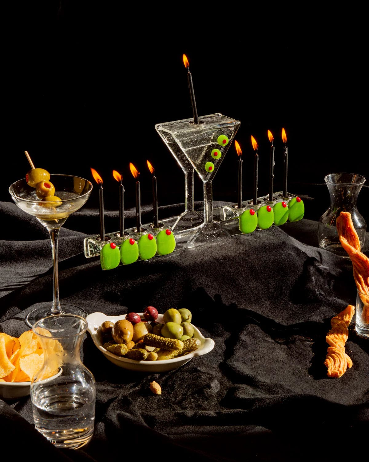 Dirty Martini Menorah by Susan Alexandra、mySite、topwebapps