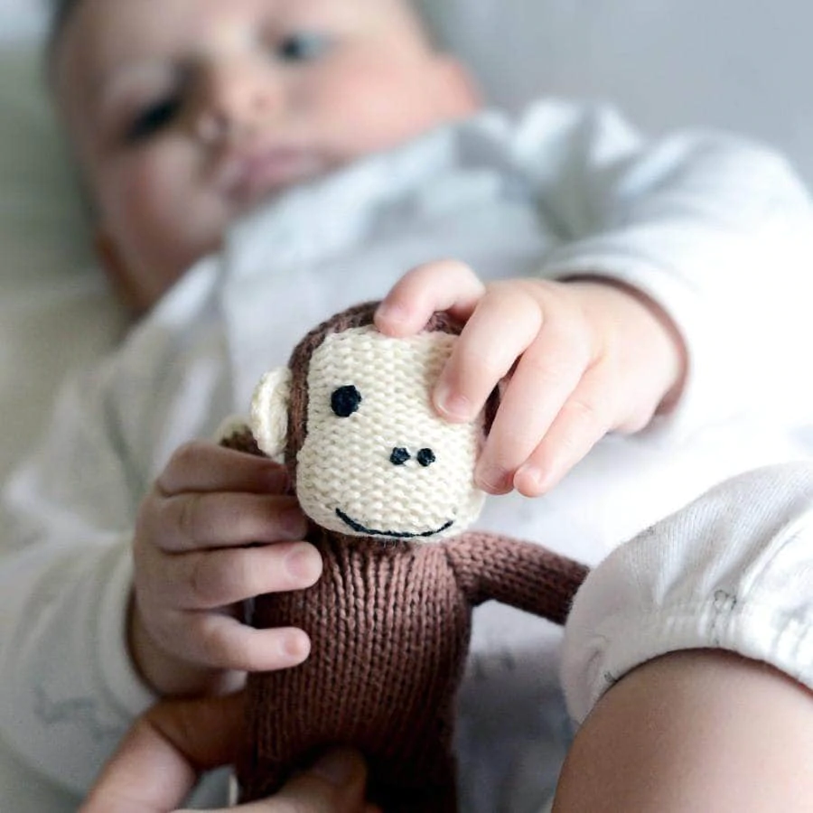 Organic Baby Toy - Monkey Rattle、mySite、g9winljtr