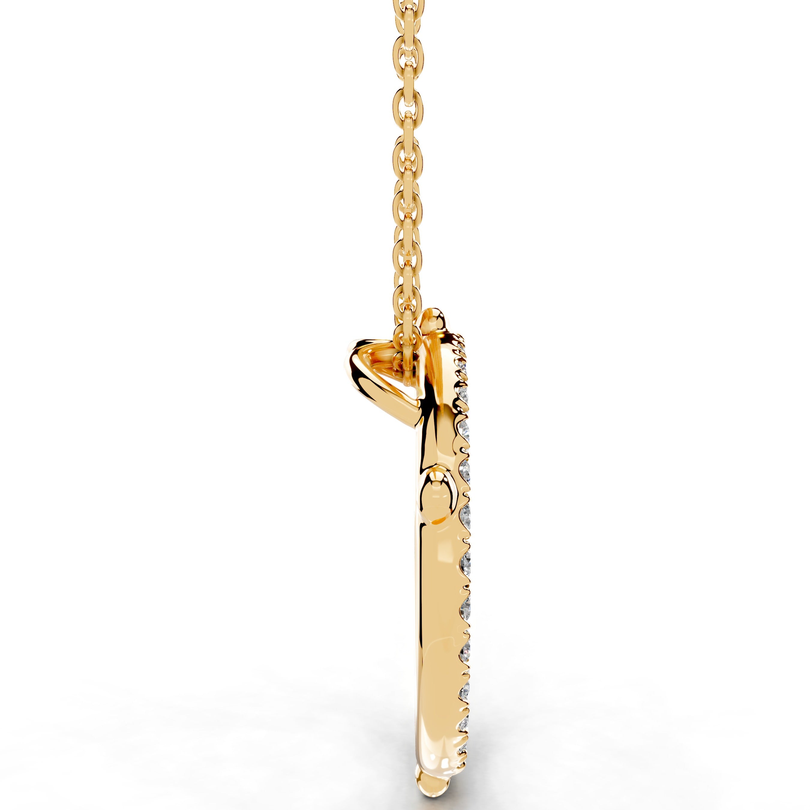 Eternal Love Lab Grown Diamond Necklace - 18K Yellow Gold、mySite、hinf8tx79