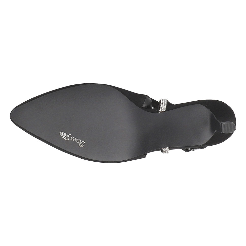 Glisten Rhinestone Pointed Toe Slingback Pumps、mySite、gtrtttuynbv