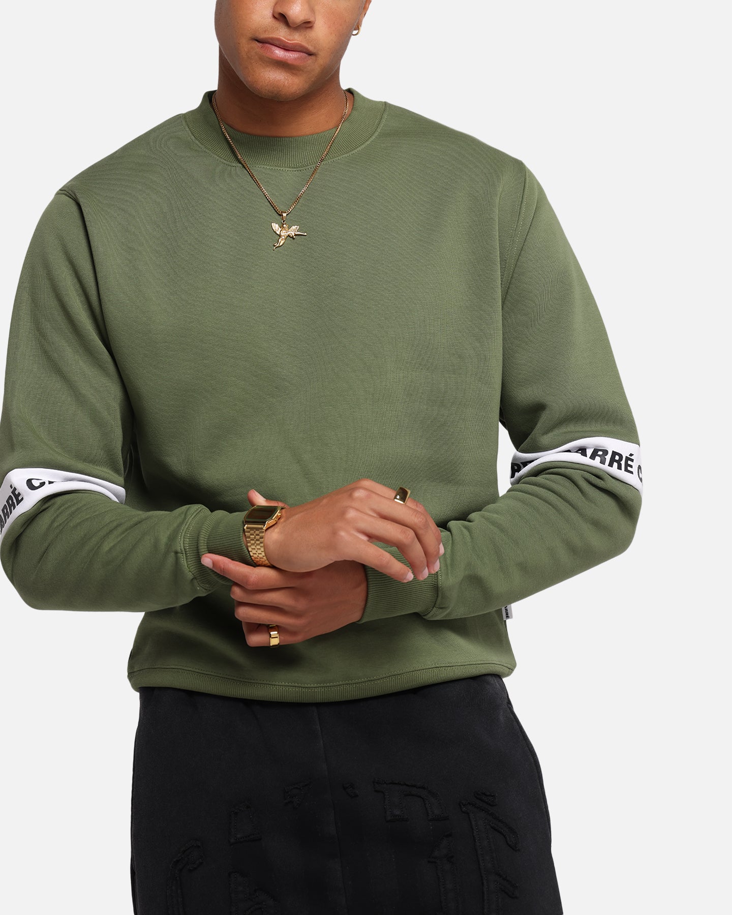 Carre La Manche 2.0 Crewneck Olive Green、mySite、zt4zffjzw