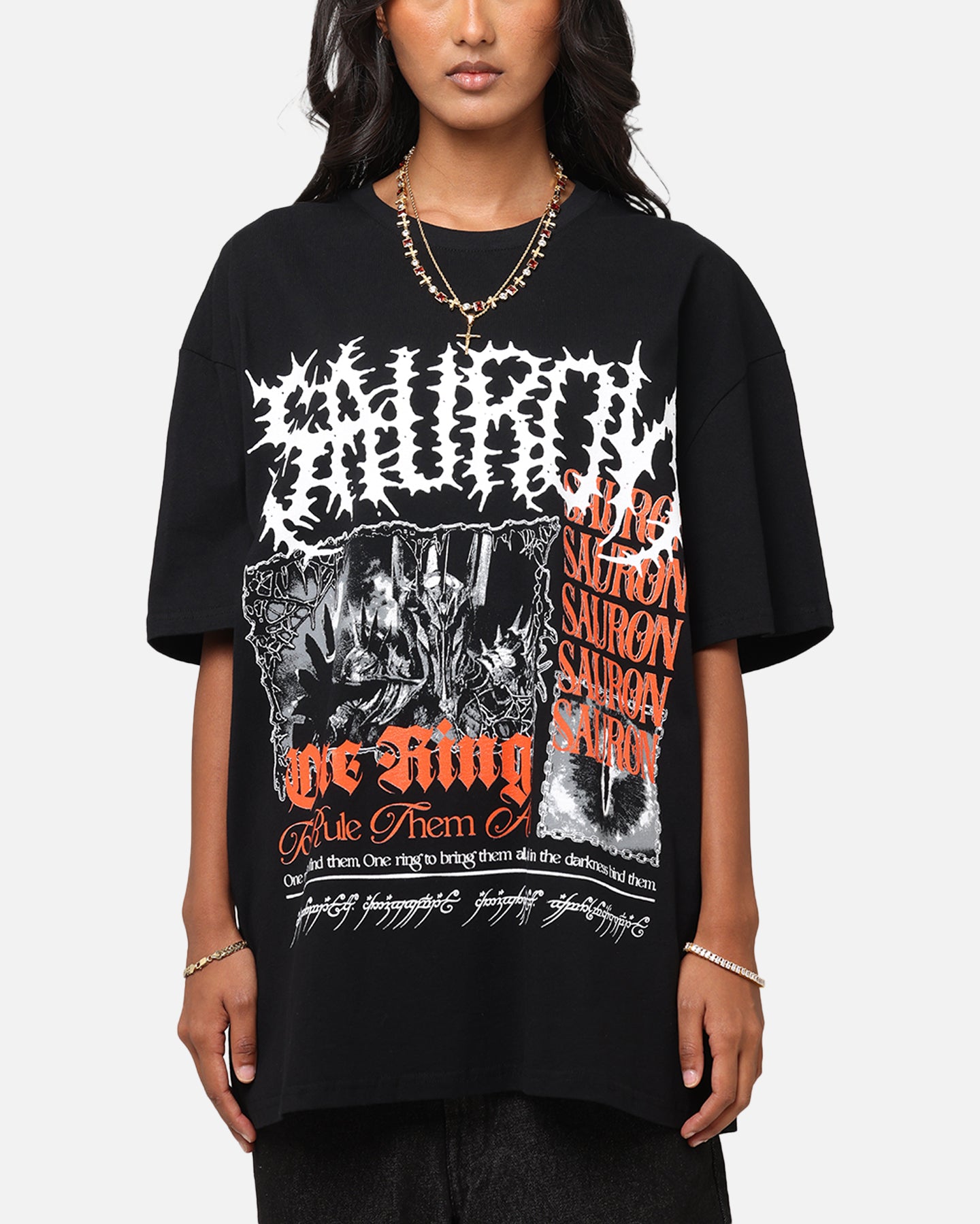 American Thrift X The Lord Of The Rings Sauron Heavy T-Shirt Black、mySite、zt4zffjzw