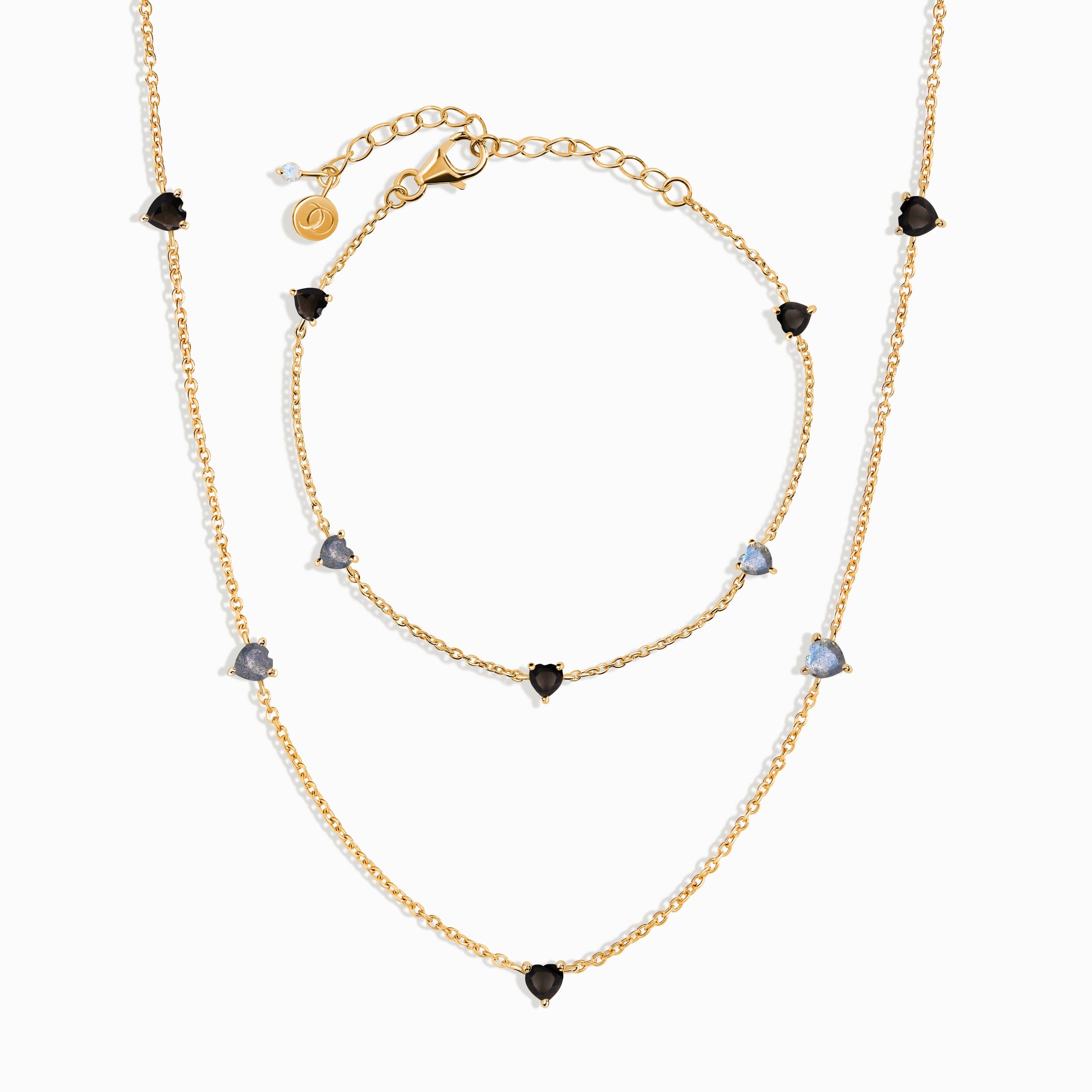 Black Obsidian Labradorite Crush On You Bracelet & Necklace、mySite、hinf8tx79