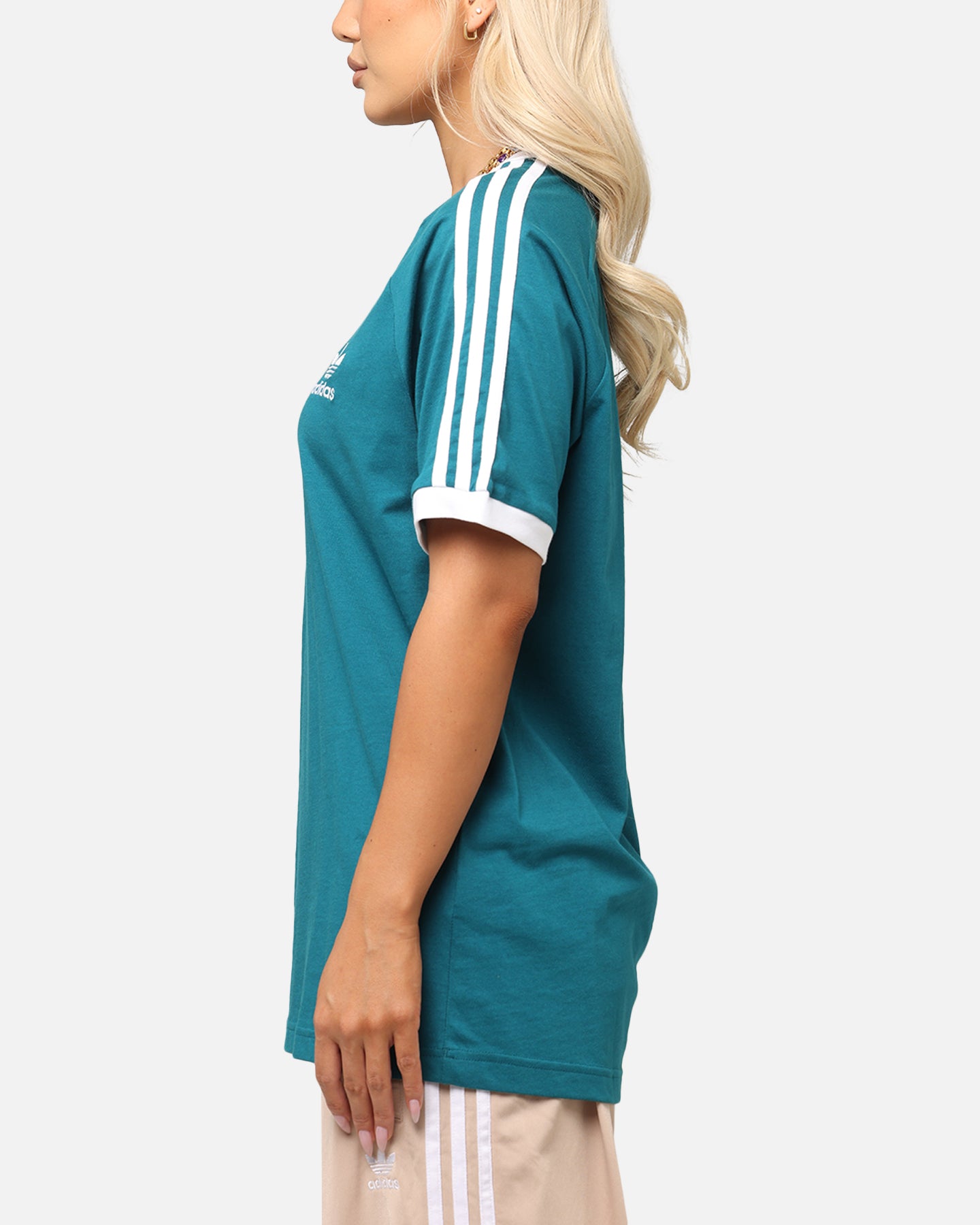 Adidas Classics 3-Stripes T-Shirt Teal、mySite、zt4zffjzw