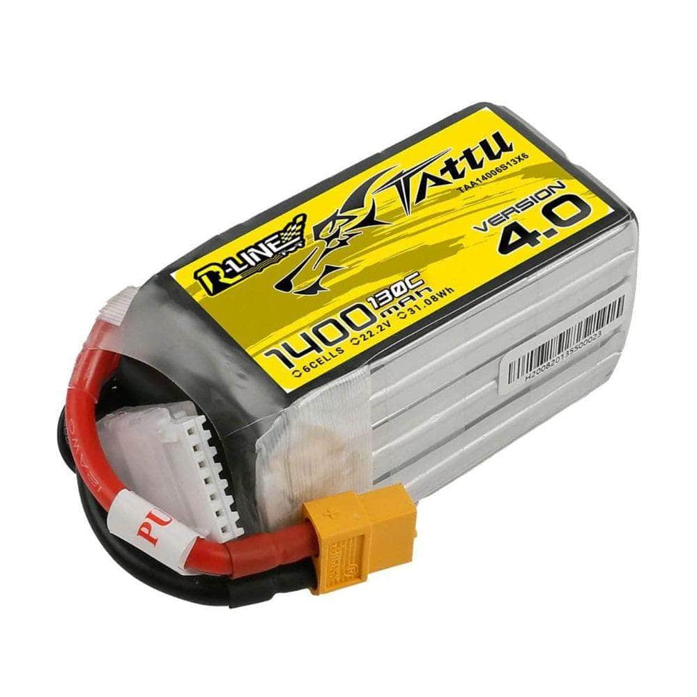  Tattu R-Line Version 4.0 22.2V 6S 1400mAh 130C LiPo Battery - XT60、mySite、merchandisen