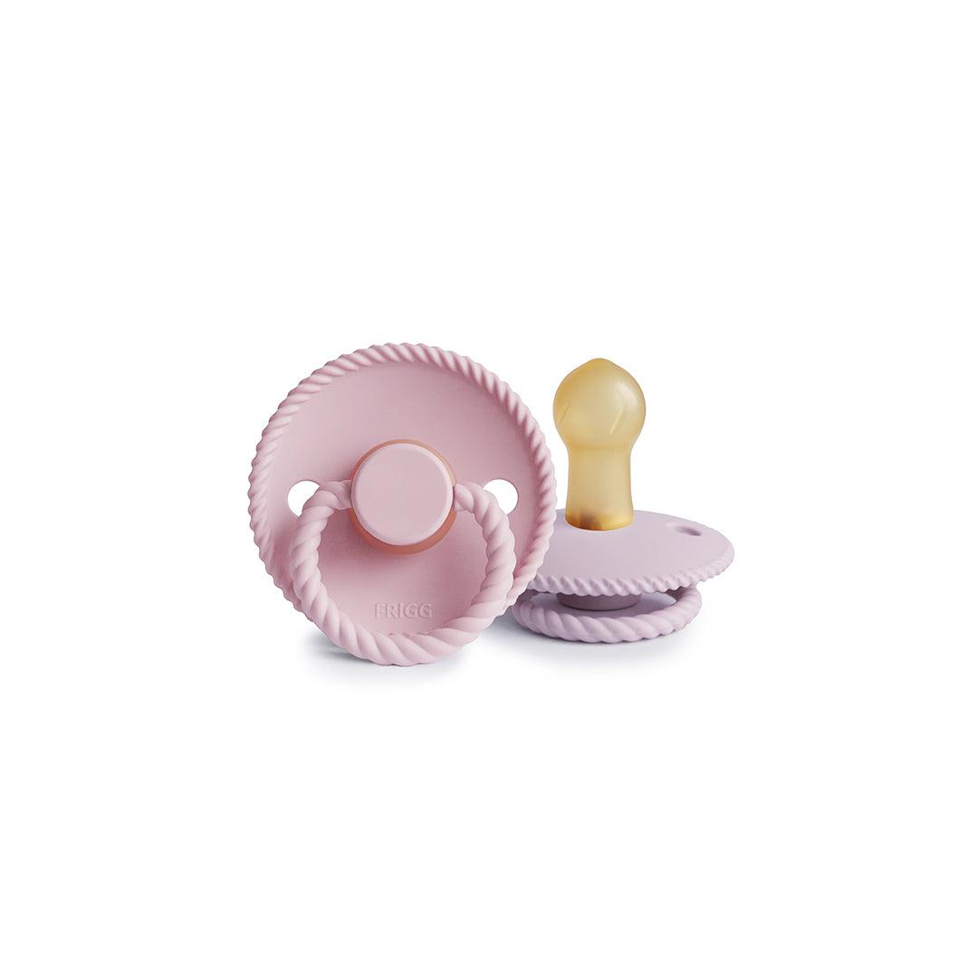  FRIGG Rope Latex Pacifier - 2 Pack - Baby Pink - Soft Lilac、mySite、merchandisen