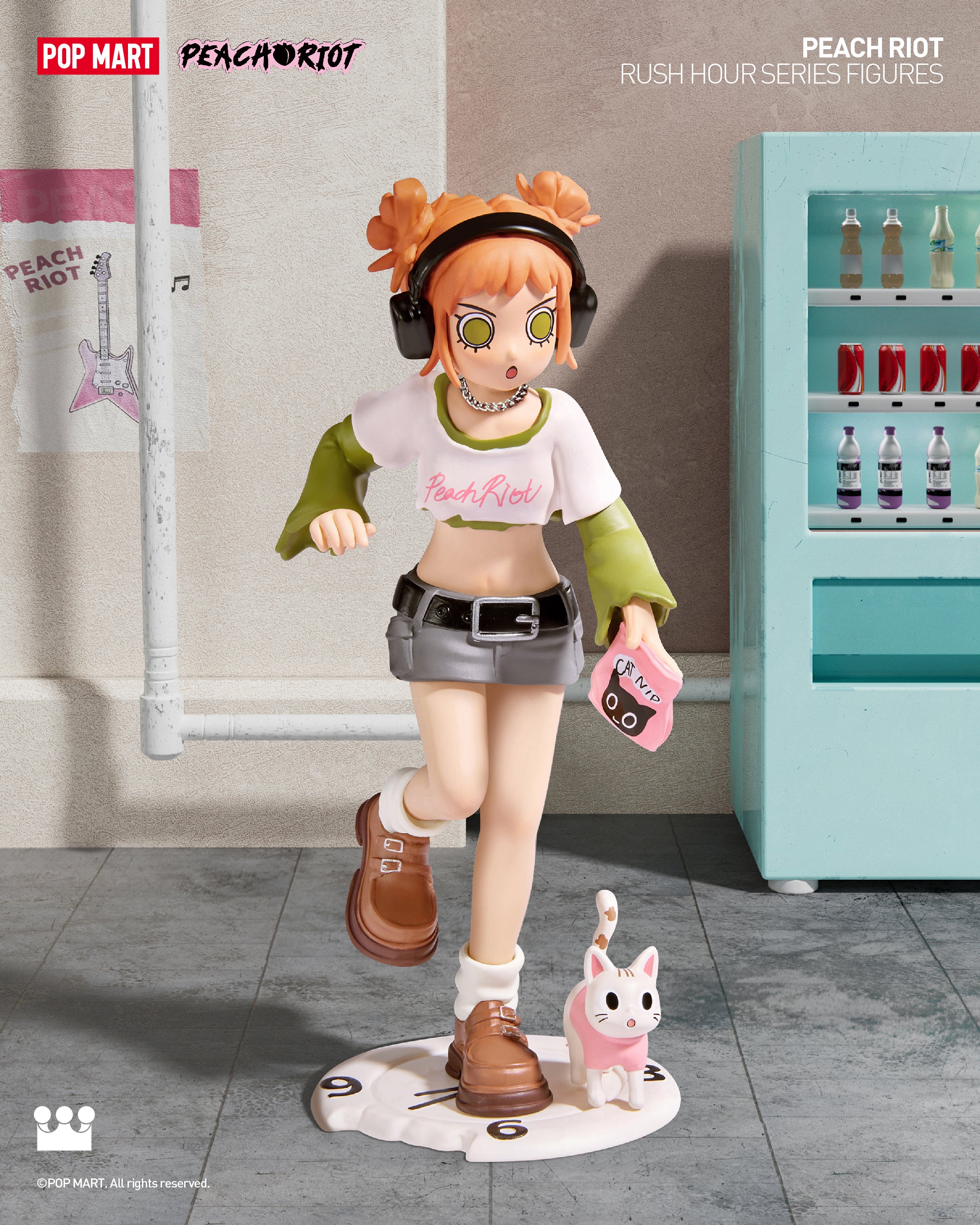  POP MART Peach Riot Rush Hour Series Figures、mySite、greenlandpopulation