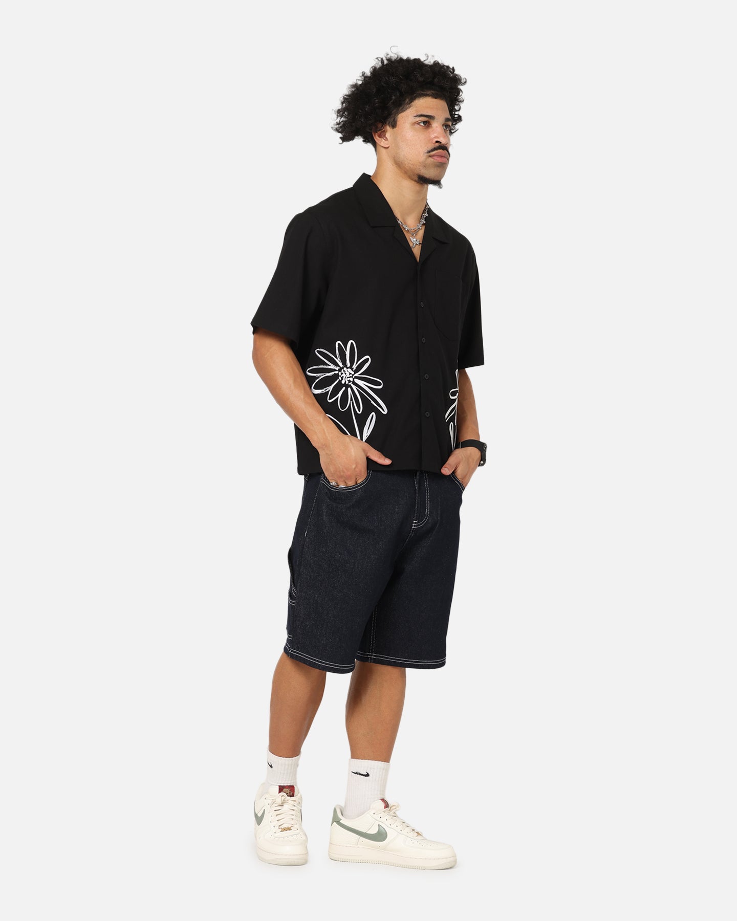 Carre Hand Picked Button Up Shirt Black、mySite、zt4zffjzw