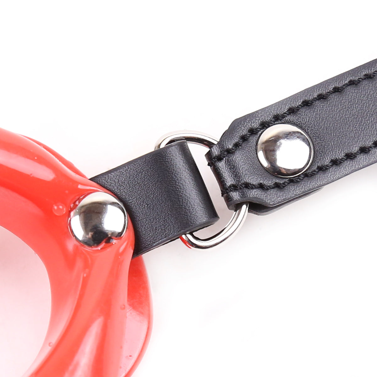 Kink Deep Throat Red Lips Shape Open Mouth | PU Leather | Adjustable、mySite、bottomscart