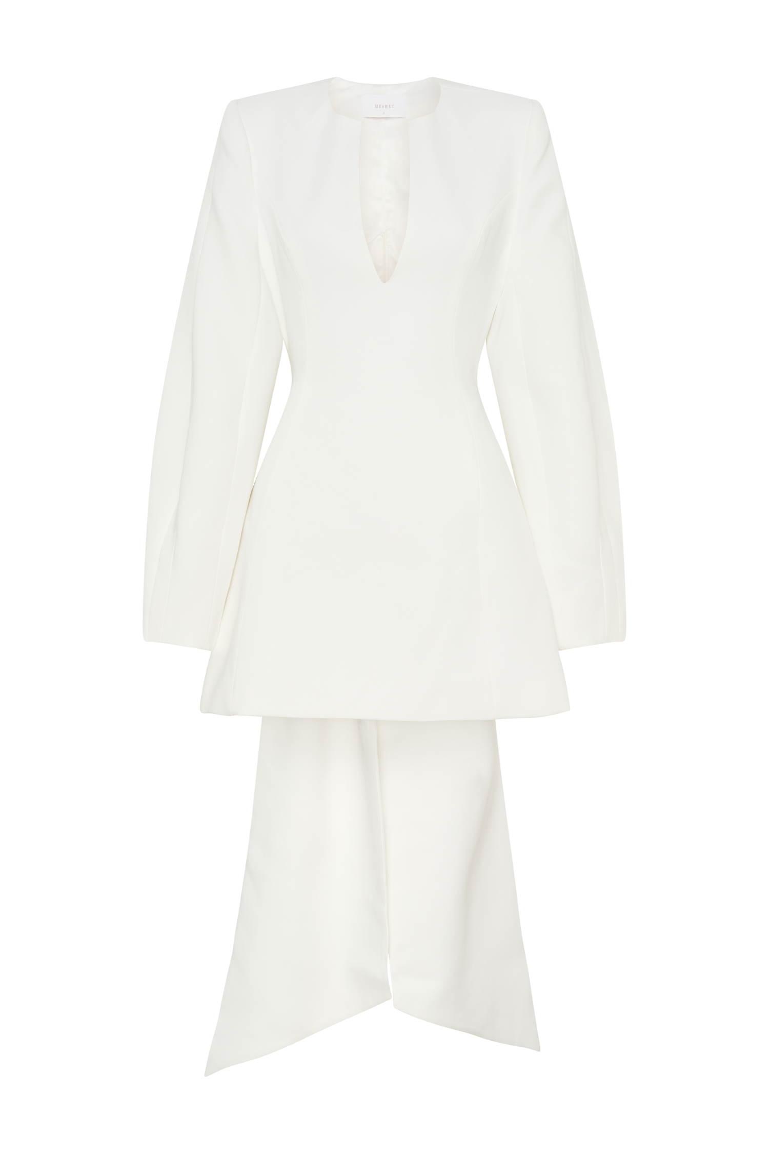 Rosanna Suiting Bow Mini Dress - Ivory、mySite、solidvoid