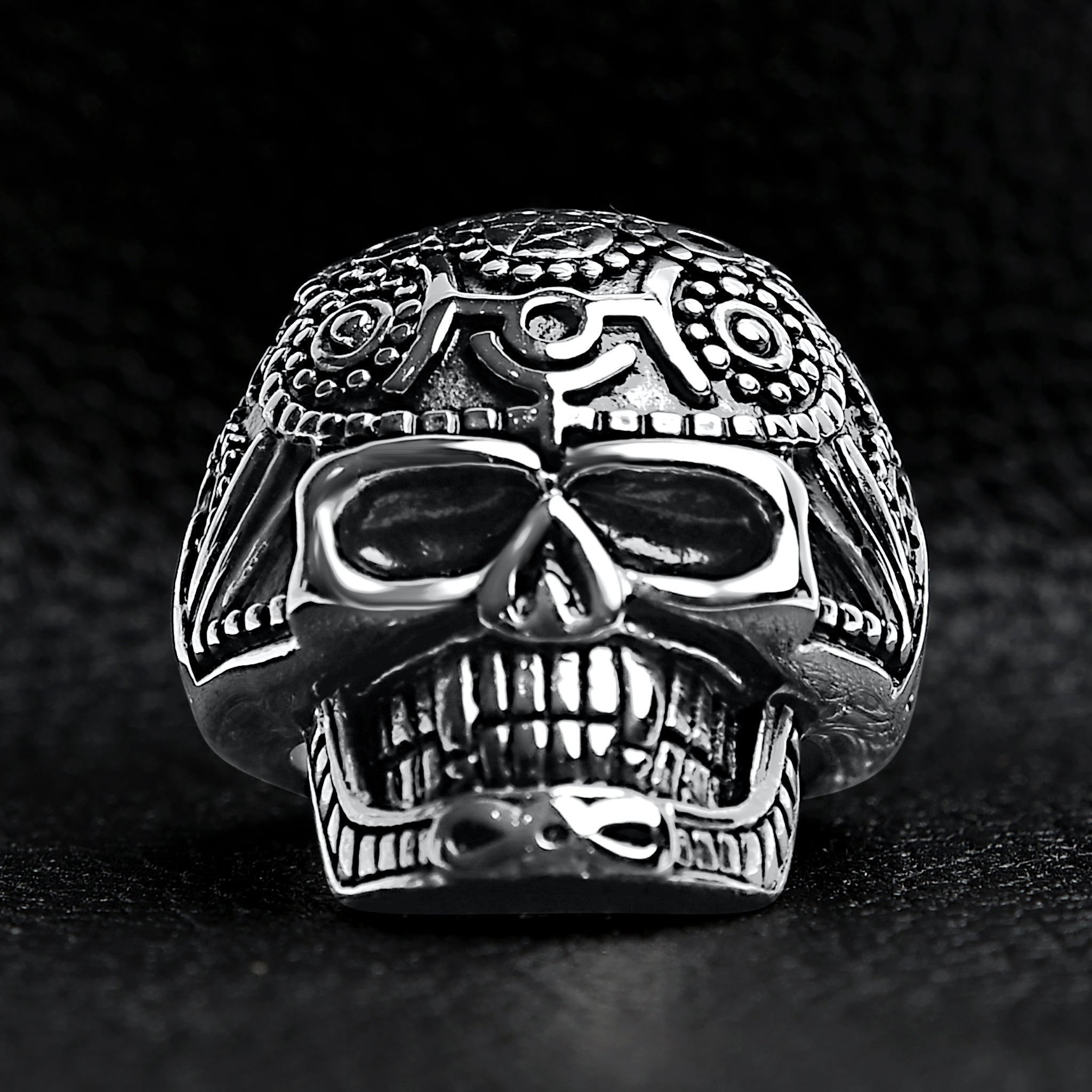 Detailed Skull Stainless Steel Ring / SCR4042、mySite、dreamappss