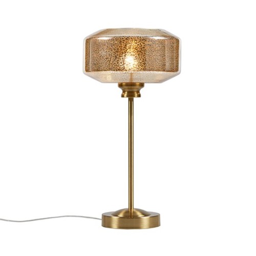 17" Mercury Glass Table Lamp Gold See below、、eastwooduniform