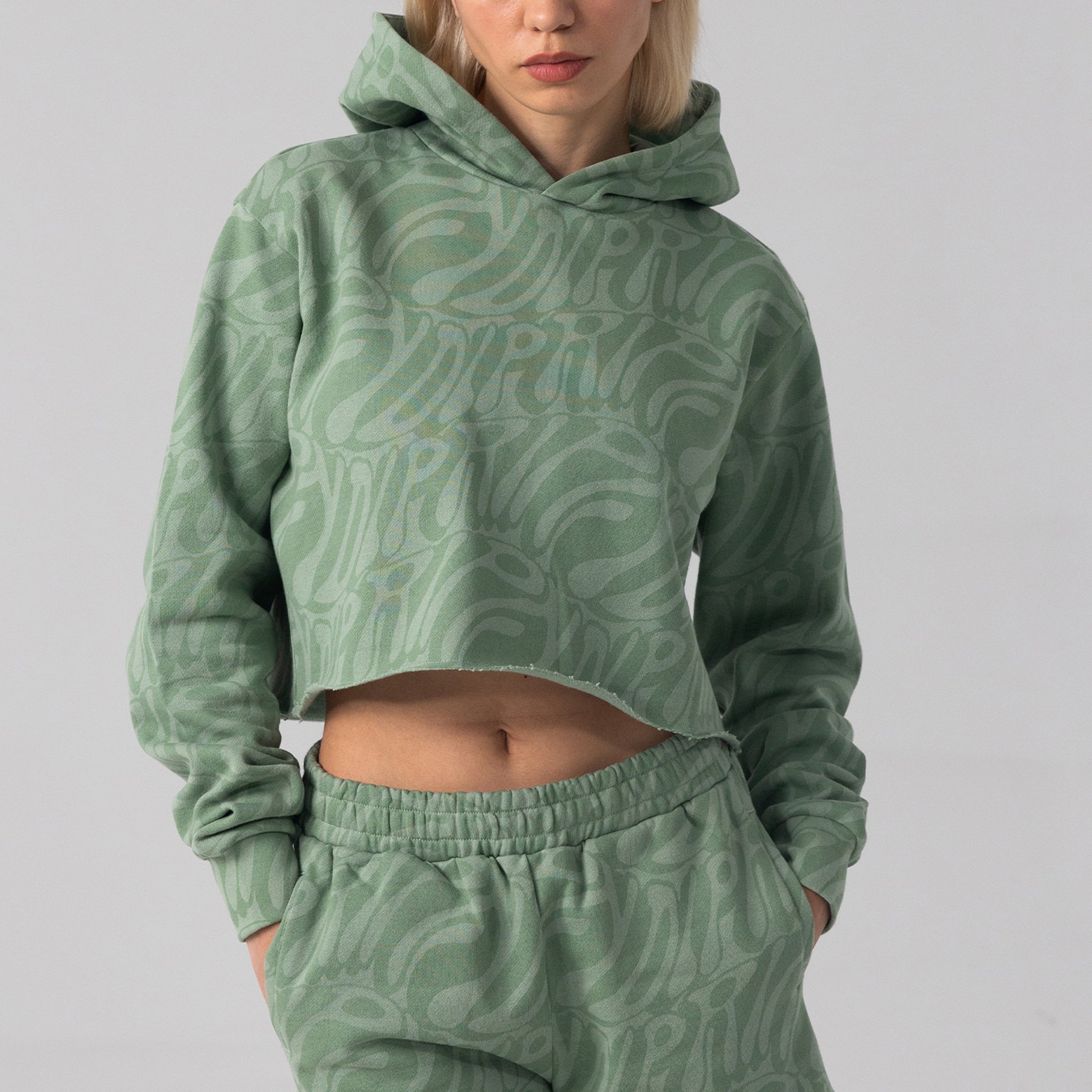 Wilshire Cropped Hoodie (Pine)、mySite、merchandisen