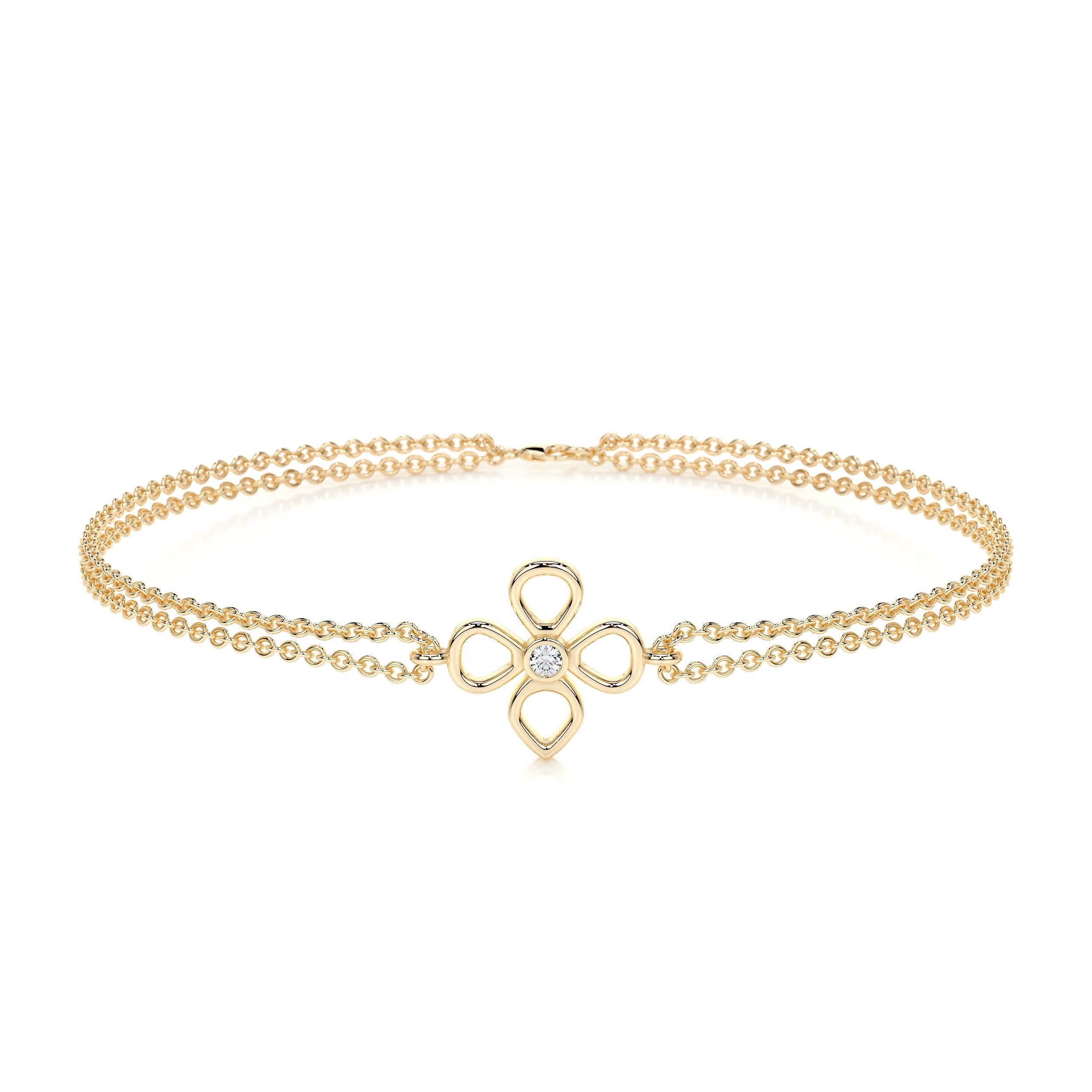 Dolores Lab Grown Diamonds Bracelet (0.02 Carat) -18K Yellow Gold、mySite、hinf8tx79