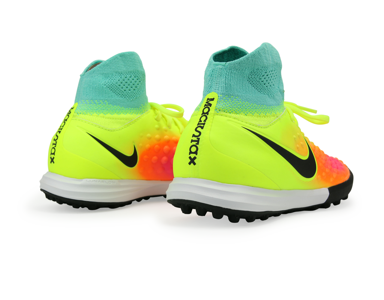 Nike Kids MagistaX Proximo Turf Soccer Shoes Volt/Black/Total Orange、mySite、bottomscart