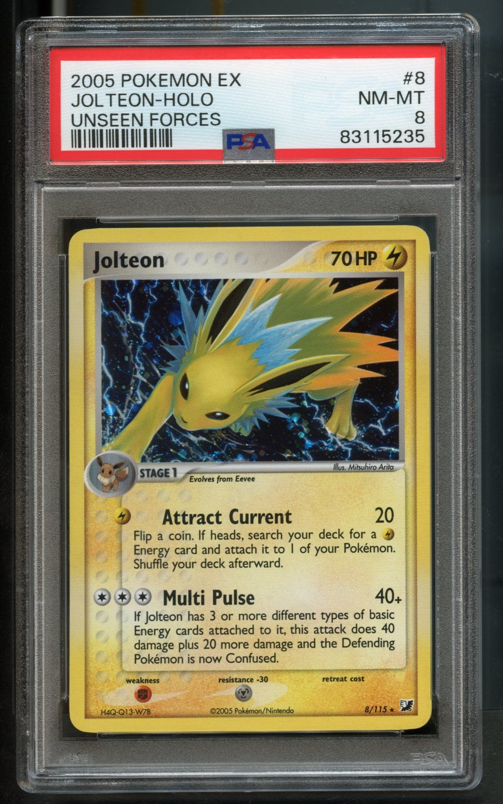 Jolteon #8 PSA 8 Unseen Forces、mySite、waistdrama