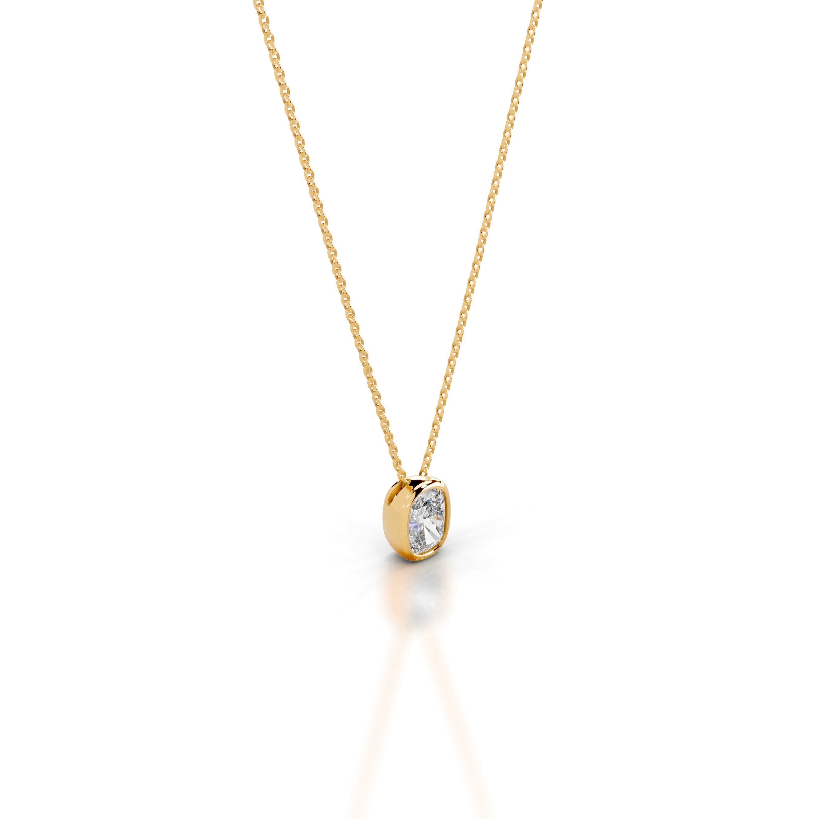 Gianna Lab Grown Diamond Pendant - 18K Yellow Gold、mySite、hinf8tx79