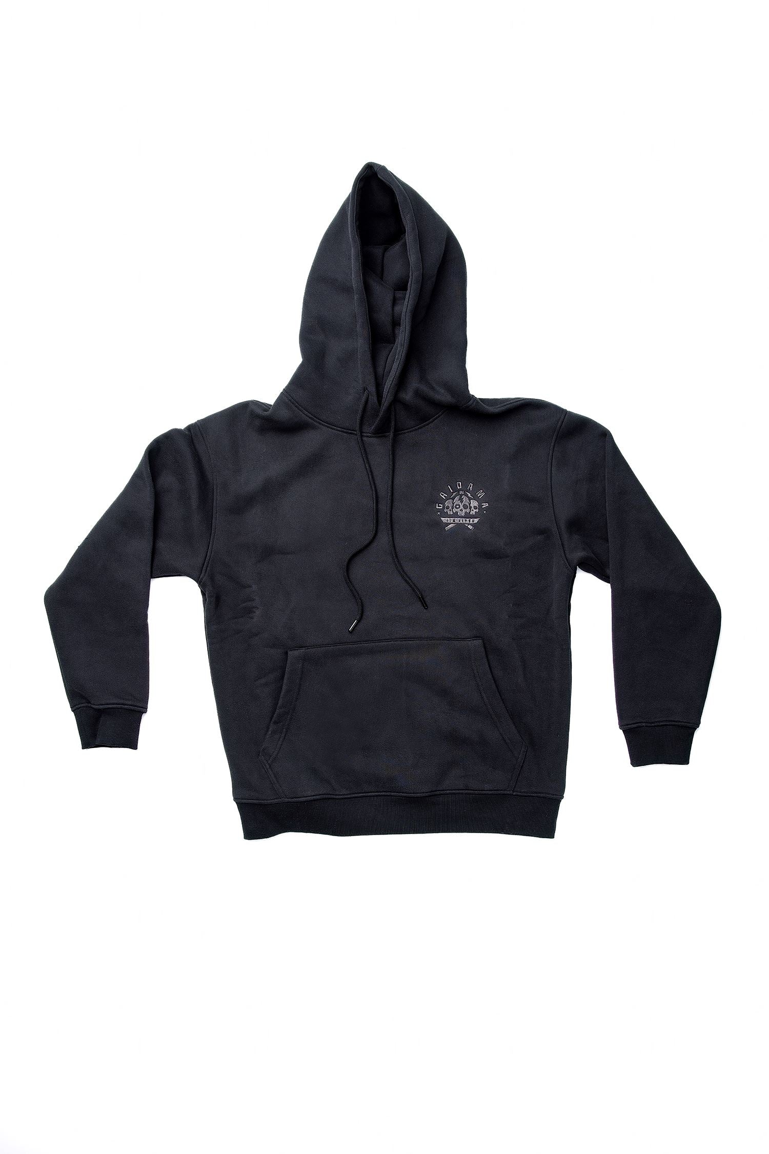 Premium Fleece-Lined Embroidered Skull Logo Hoodie、mySite、gigharbornorthrealestate