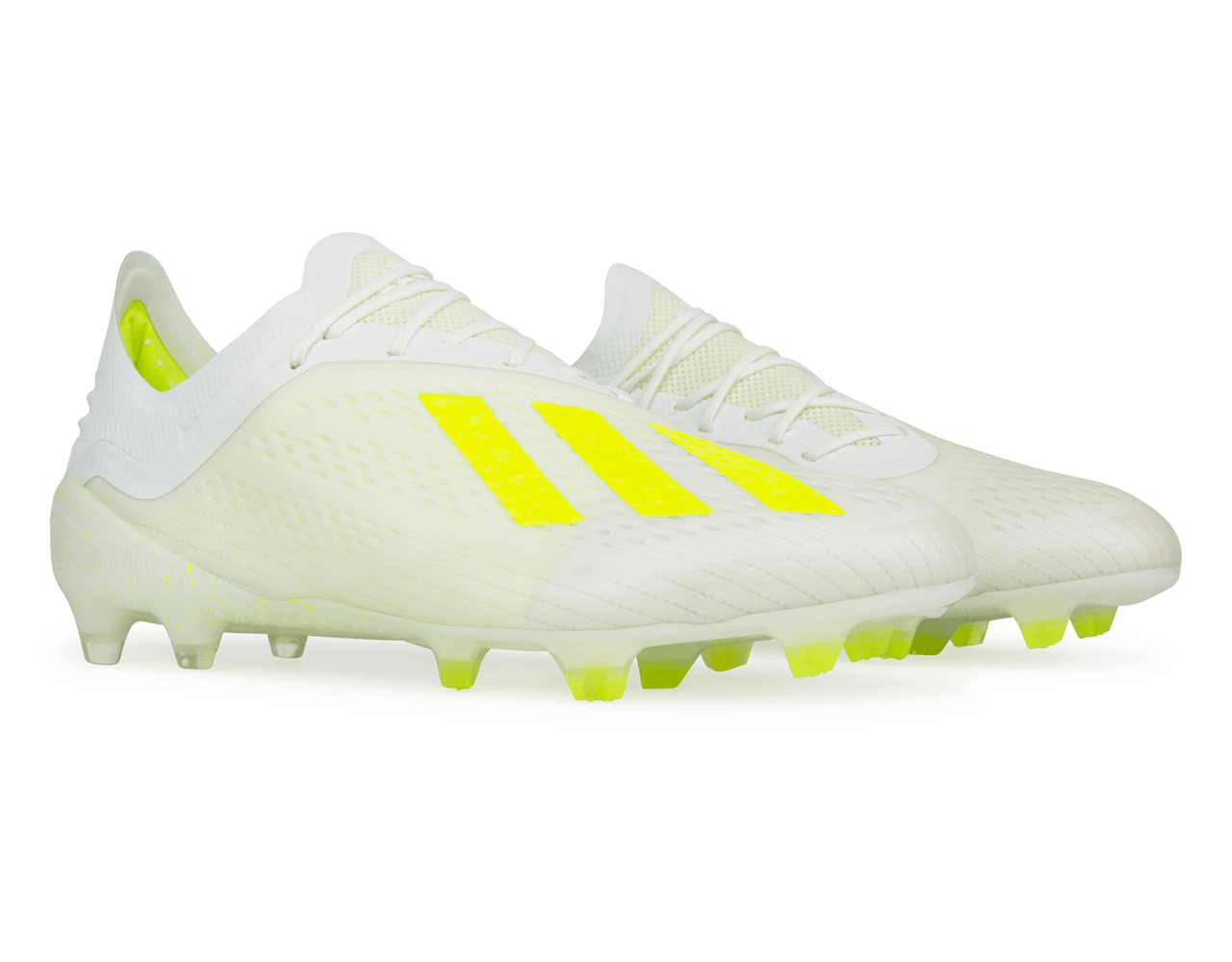 adidas Men's X 18.1 FG Cloud White/Solar Yellow/Off White、mySite、noshort