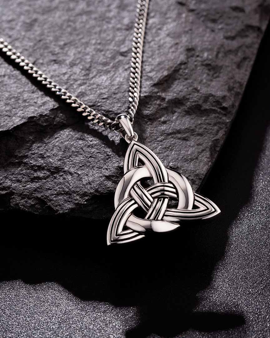  Silver Large Celtic Knot Pendant