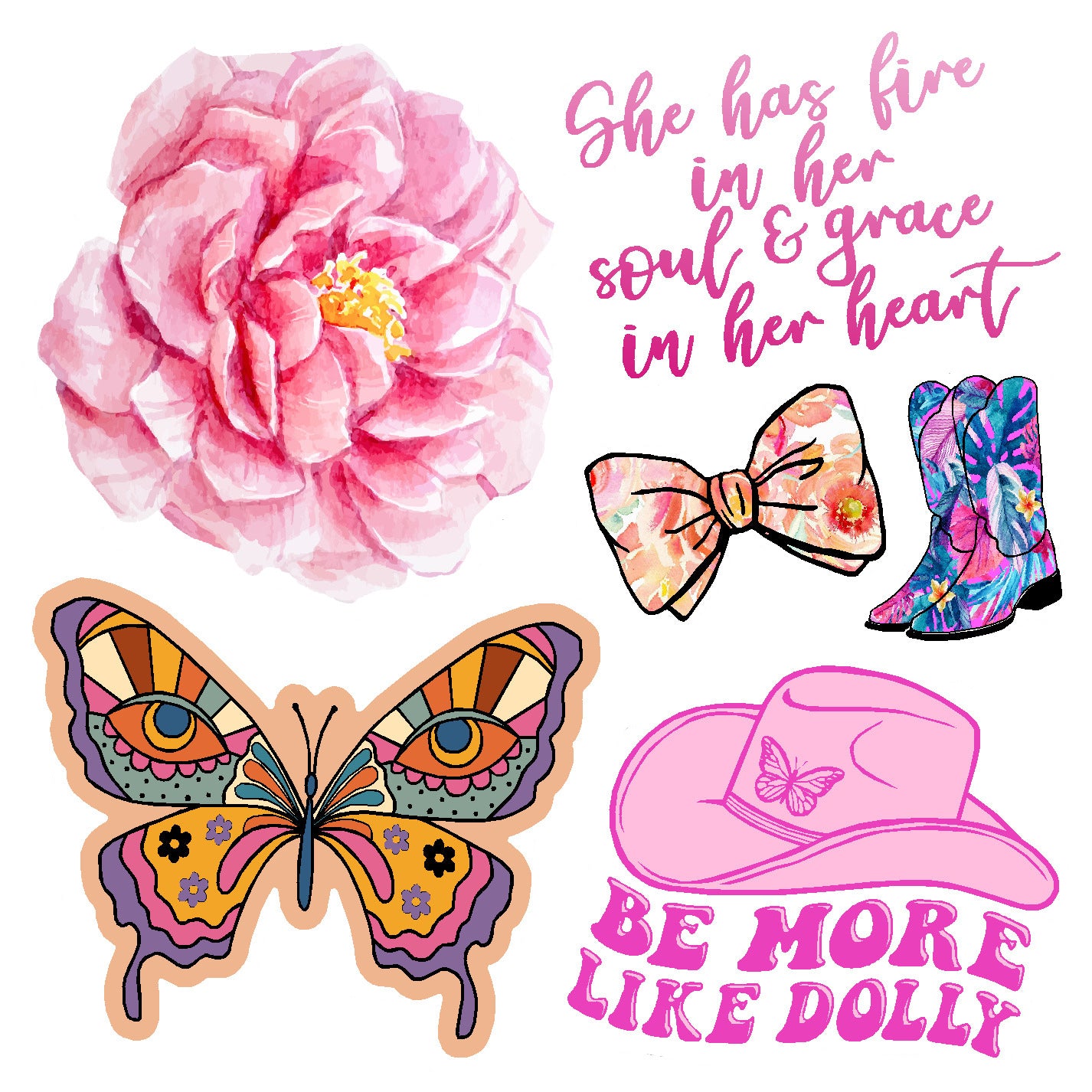  Dolly Vinyl Sticker Decal Set、mySite、ghnorth