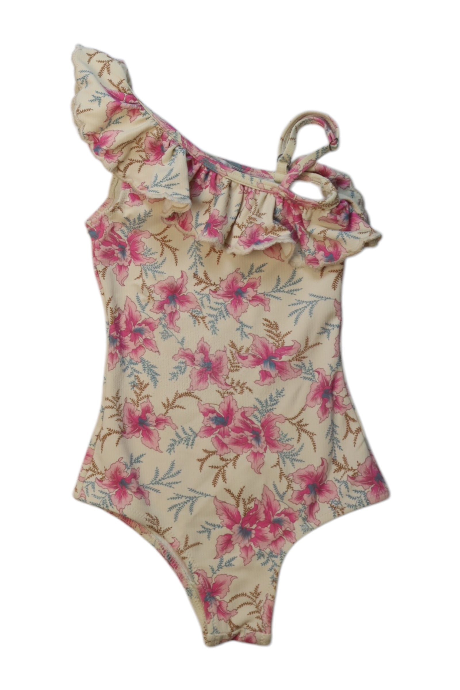 Louise Misha Floral One-Shoulder Swimsuit 3T、mySite、g9winljtr