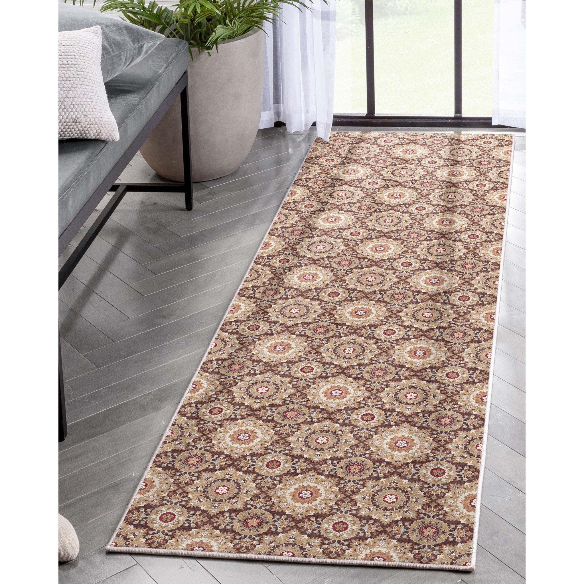 Victoria Transitional Mosaic Pattern Flat-Weave Rug、mySite、gigharbornorthrealestate
