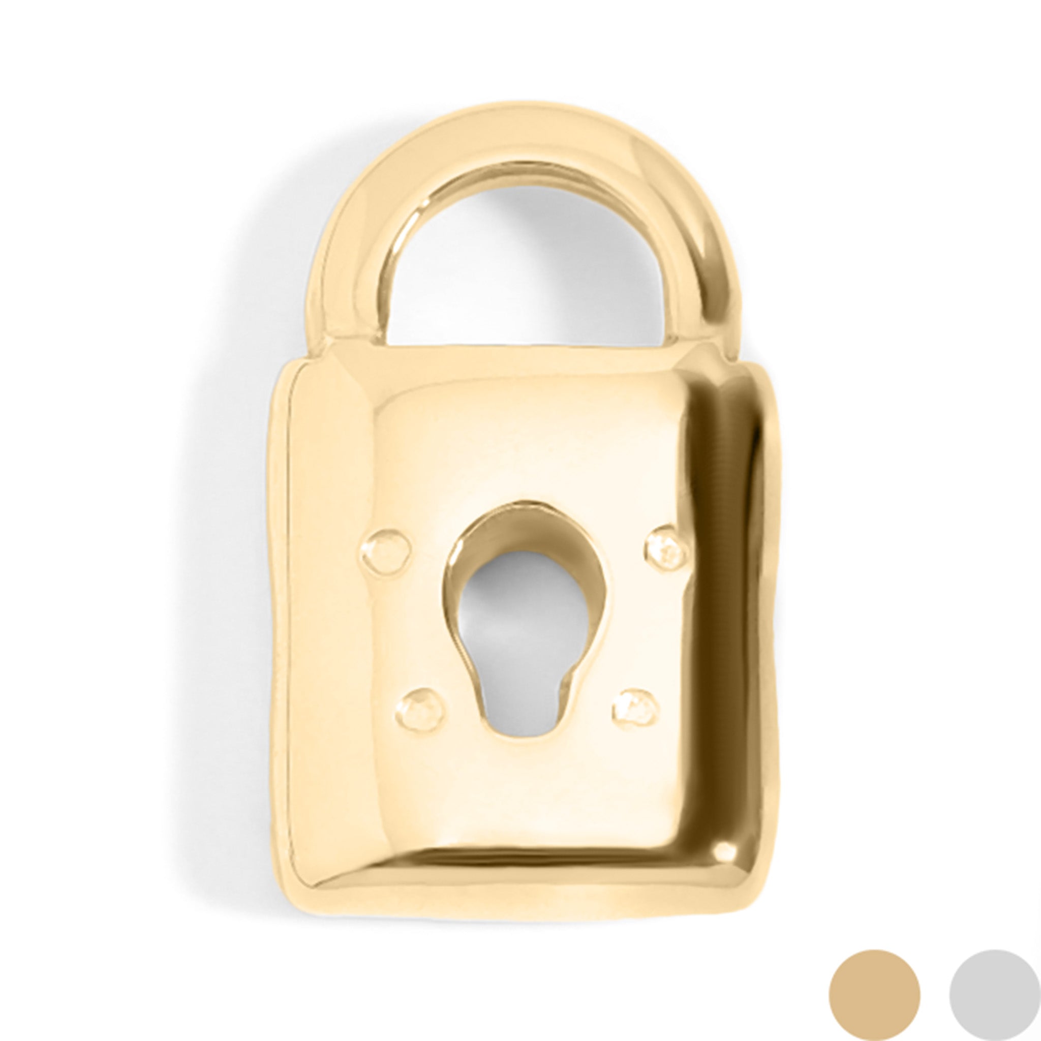 18K Gold PVD Stainless Steel Padlock Charm / PDL0012、mySite、dreamappss