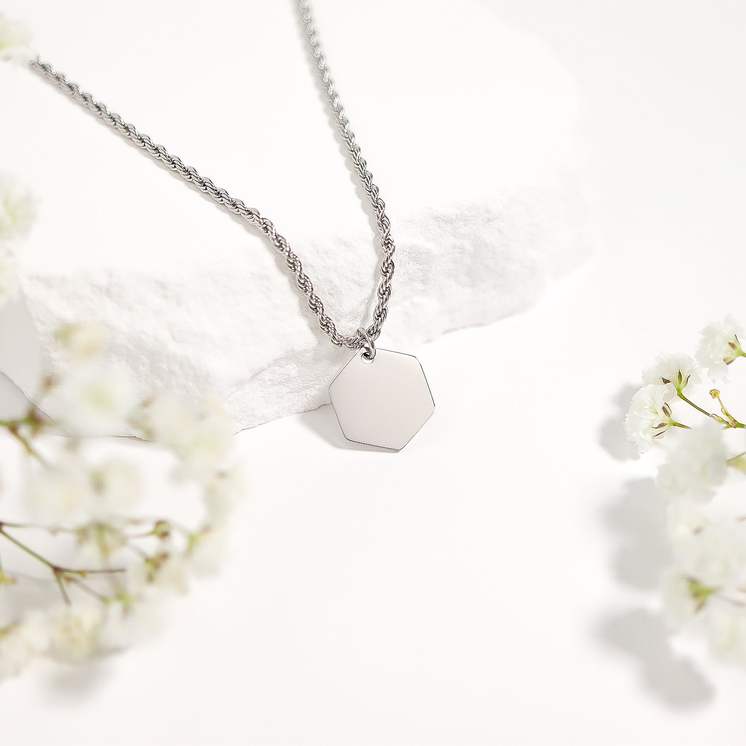 Stainless Steel Rope Chain Necklace / CHN9700、mySite、dreamappss