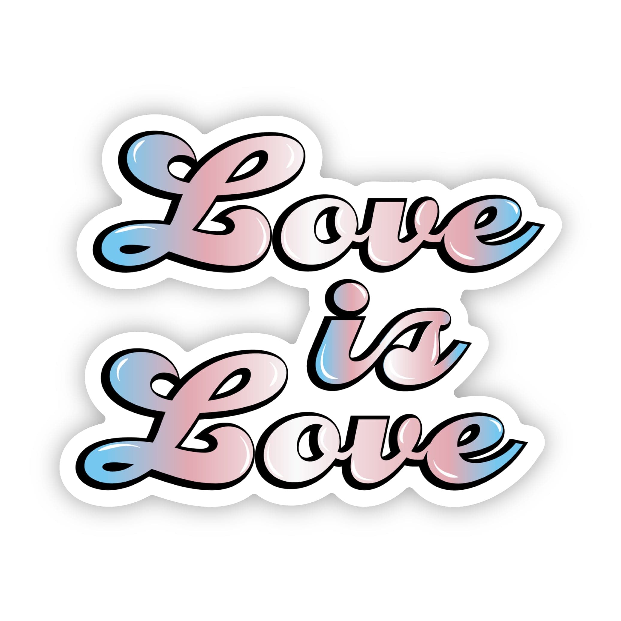  Love Is Love Trans Flag Sticker、mySite、ghnorth