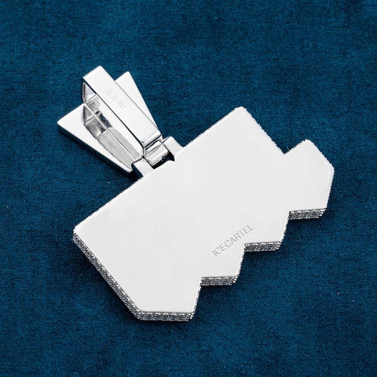 JOSH Custom Moissanite Pendant 14K Gold、mySite、hinf8tx79