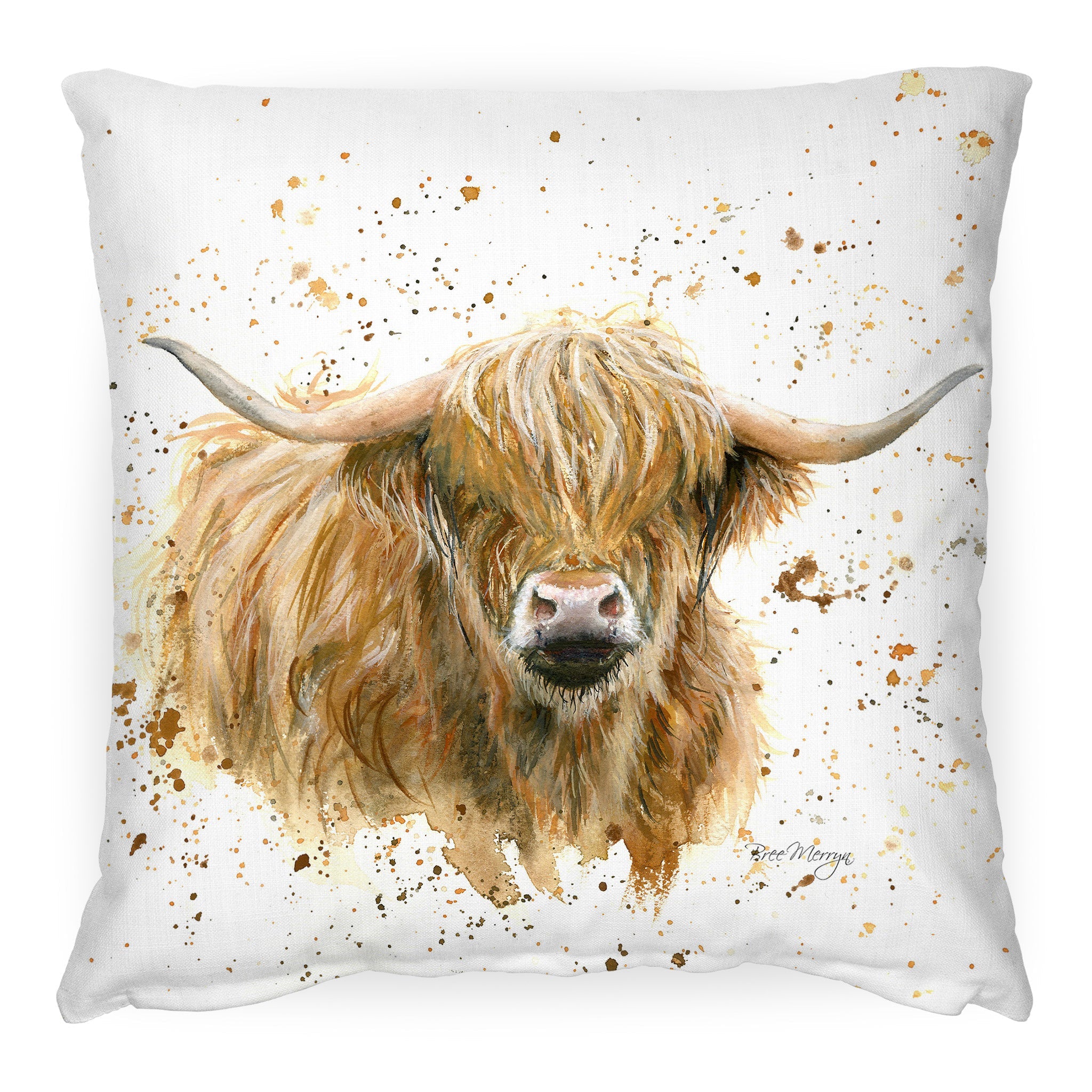 Highland Cow Cushion - Blair、mySite、g9winljtr